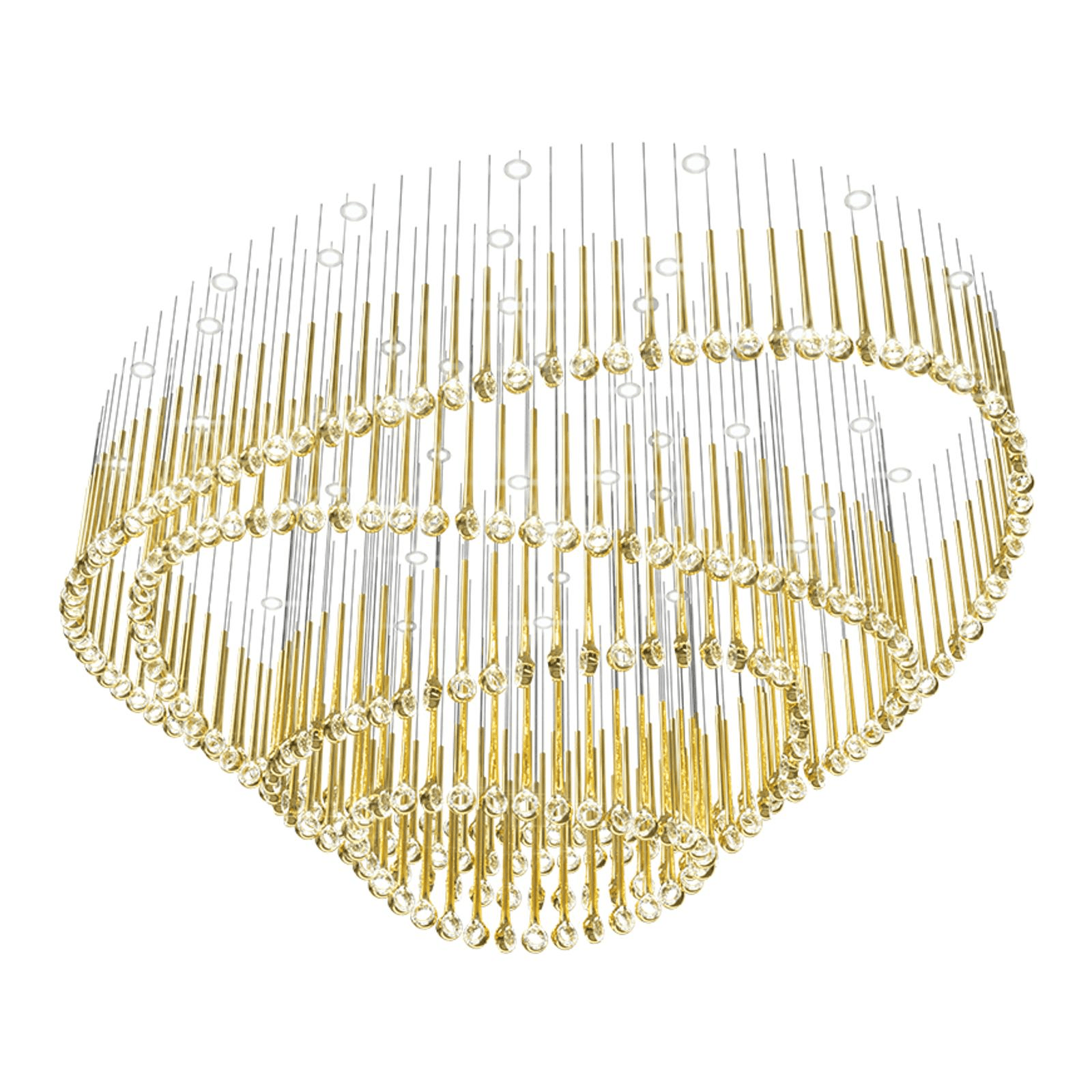 Cicarir Gradient Gold Glass Chandelier - Blowlighting