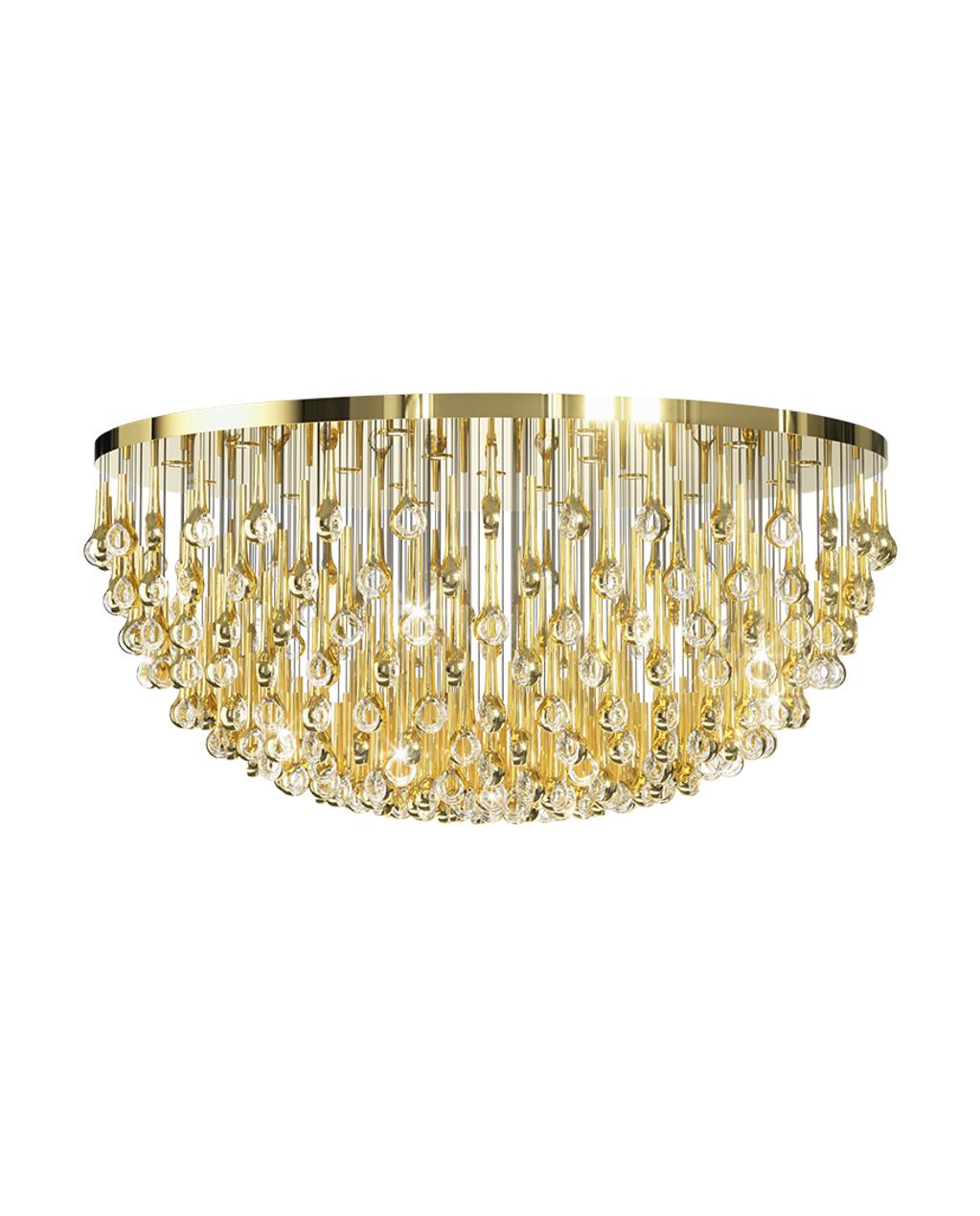 Cicarir Gradient Gold Glass Chandelier - Blowlighting