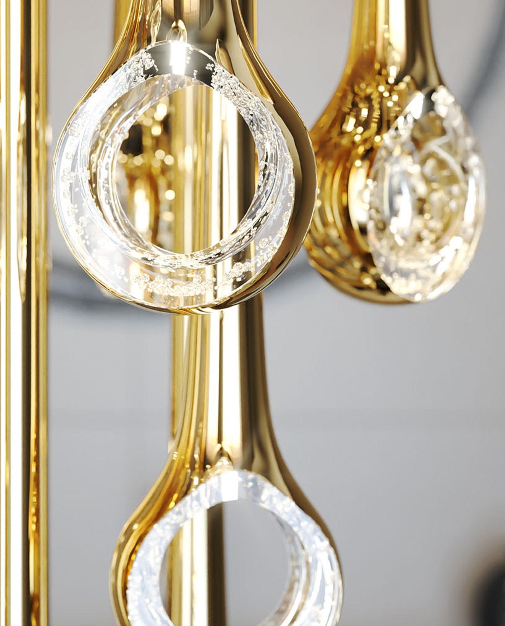 Cicarir Gradient Gold Glass Chandelier - Blowlighting