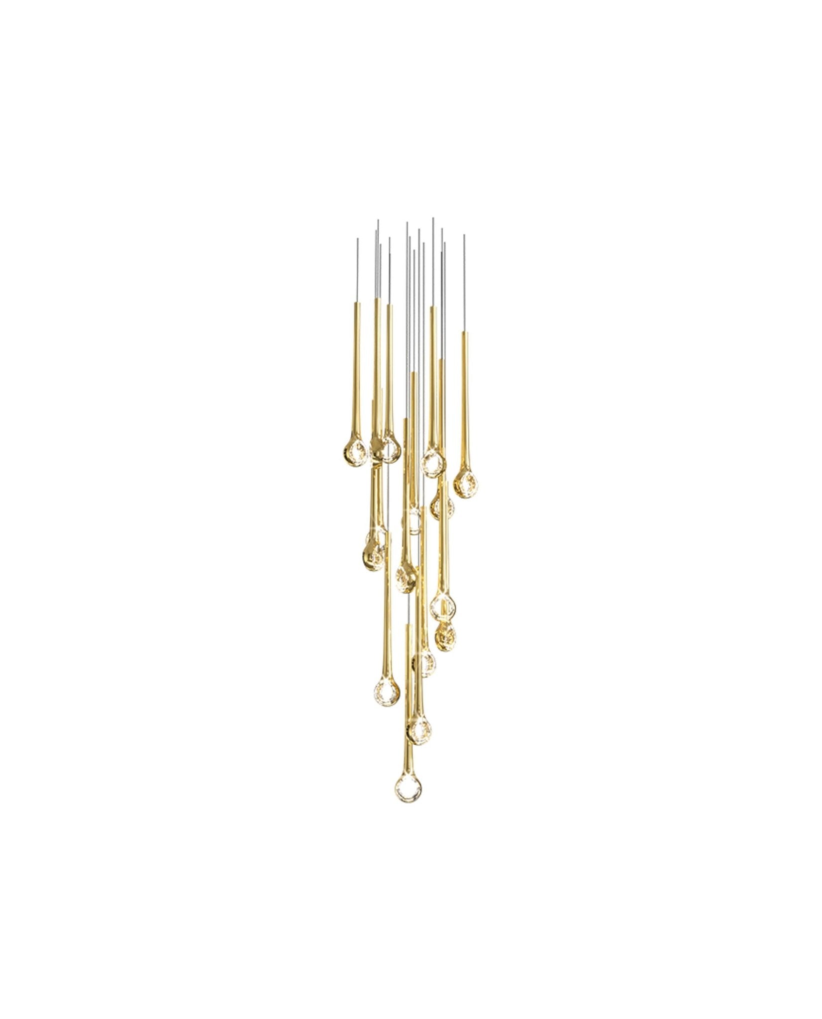 Cicarir Gradient Gold Glass Chandelier - Blowlighting