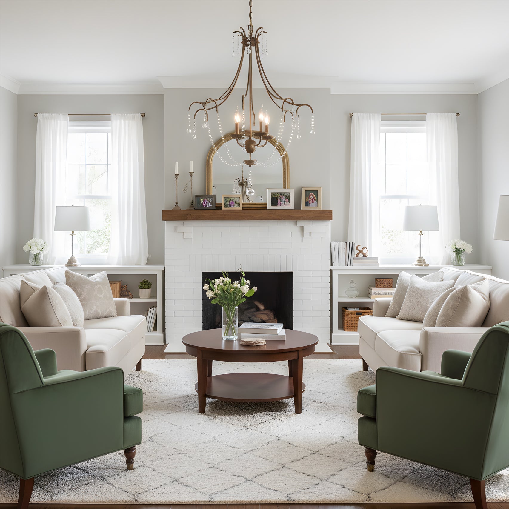 Fabio Vintage Crystal Chandelier