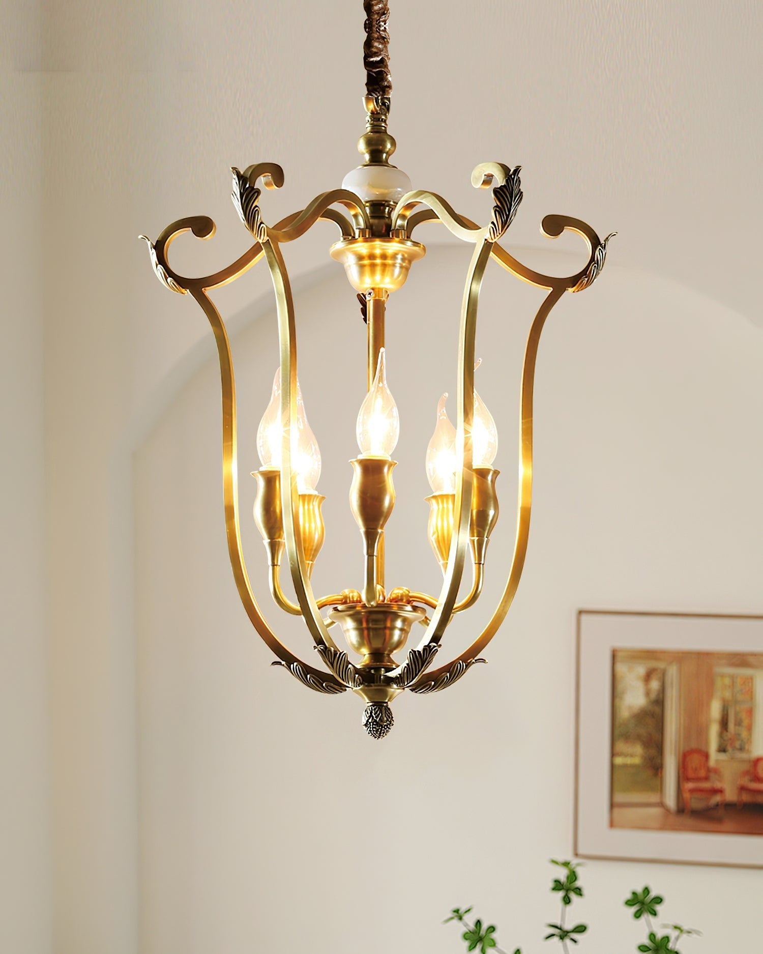 Farmhouse Lantern Chandelier - Blowlighting