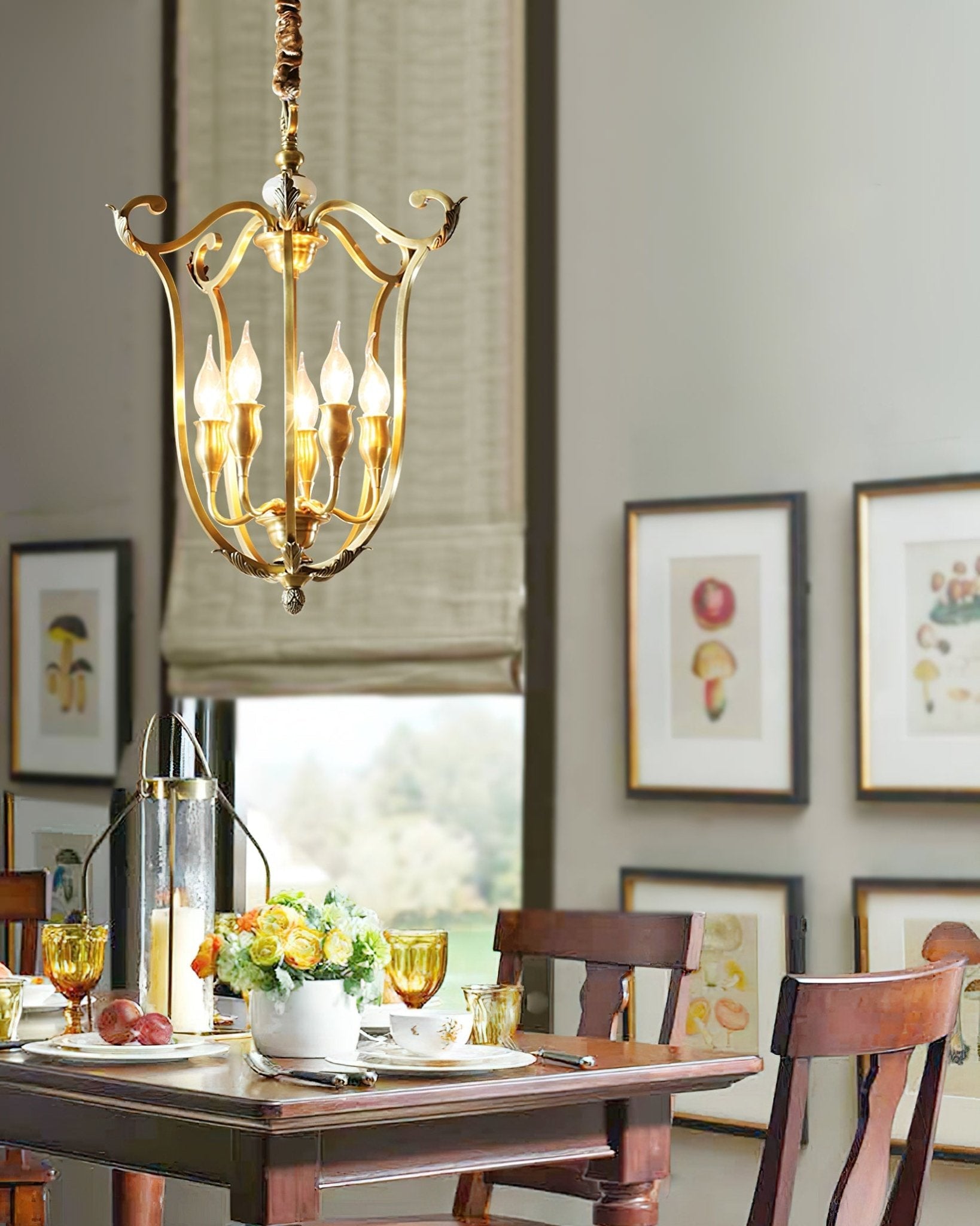 Farmhouse Lantern Chandelier - Blowlighting