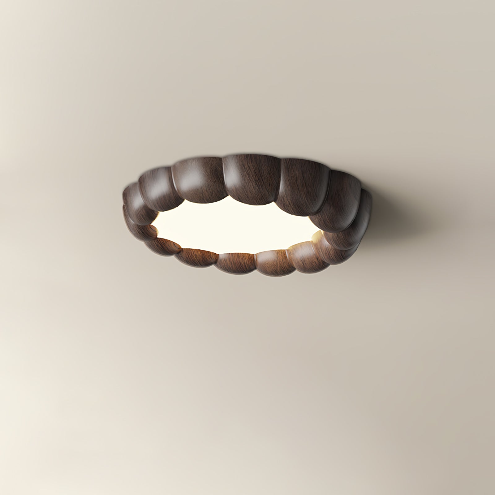 Faux Wood Ripple Ceiling Lamp - Blowlighting
