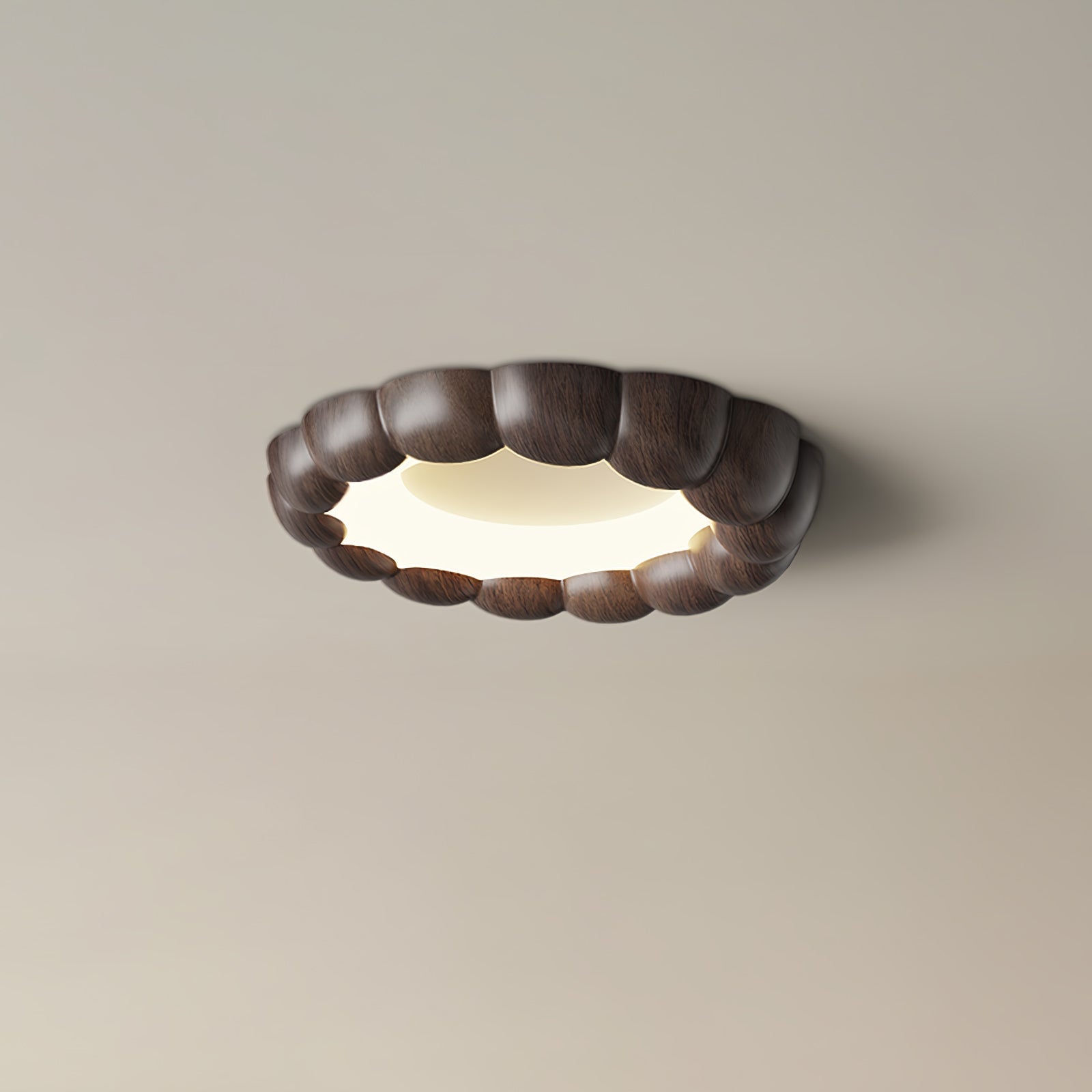 Faux Wood Ripple Ceiling Lamp - Blowlighting
