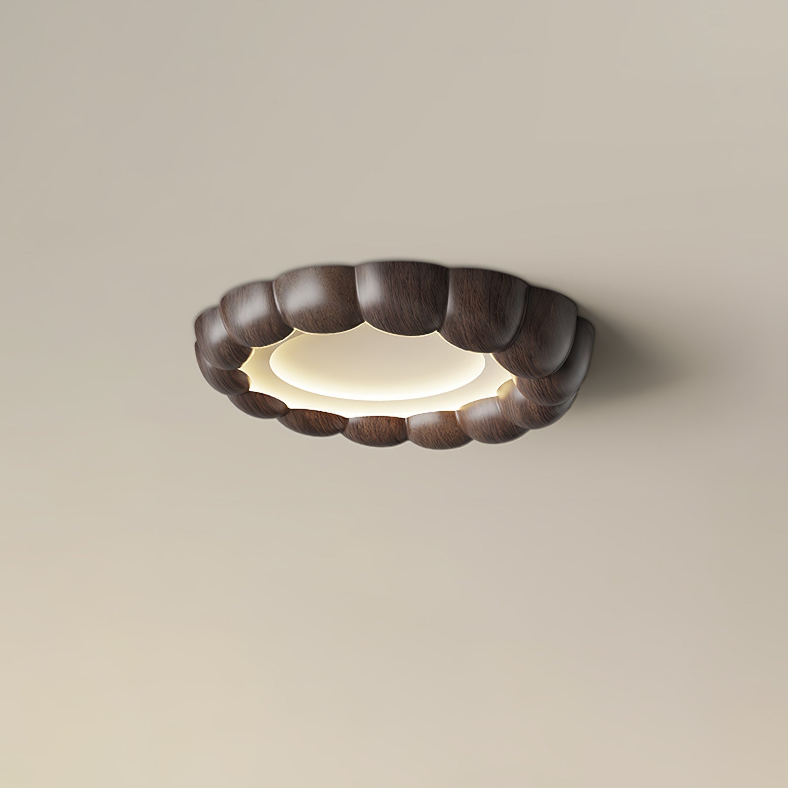 Faux Wood Ripple Ceiling Lamp - Blowlighting