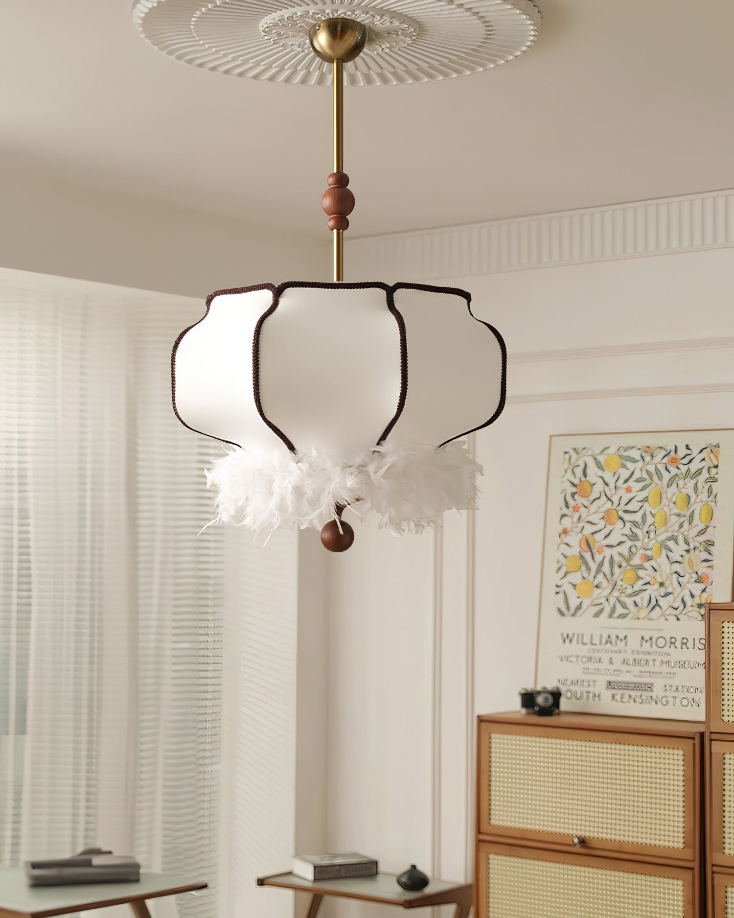 Feathered Lantern Pendant Light - Blowlighting