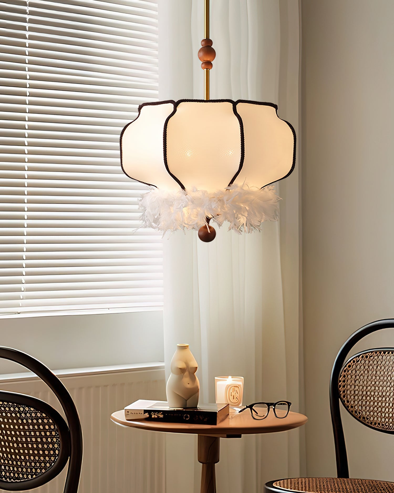 Feathered Lantern Pendant Light - Blowlighting