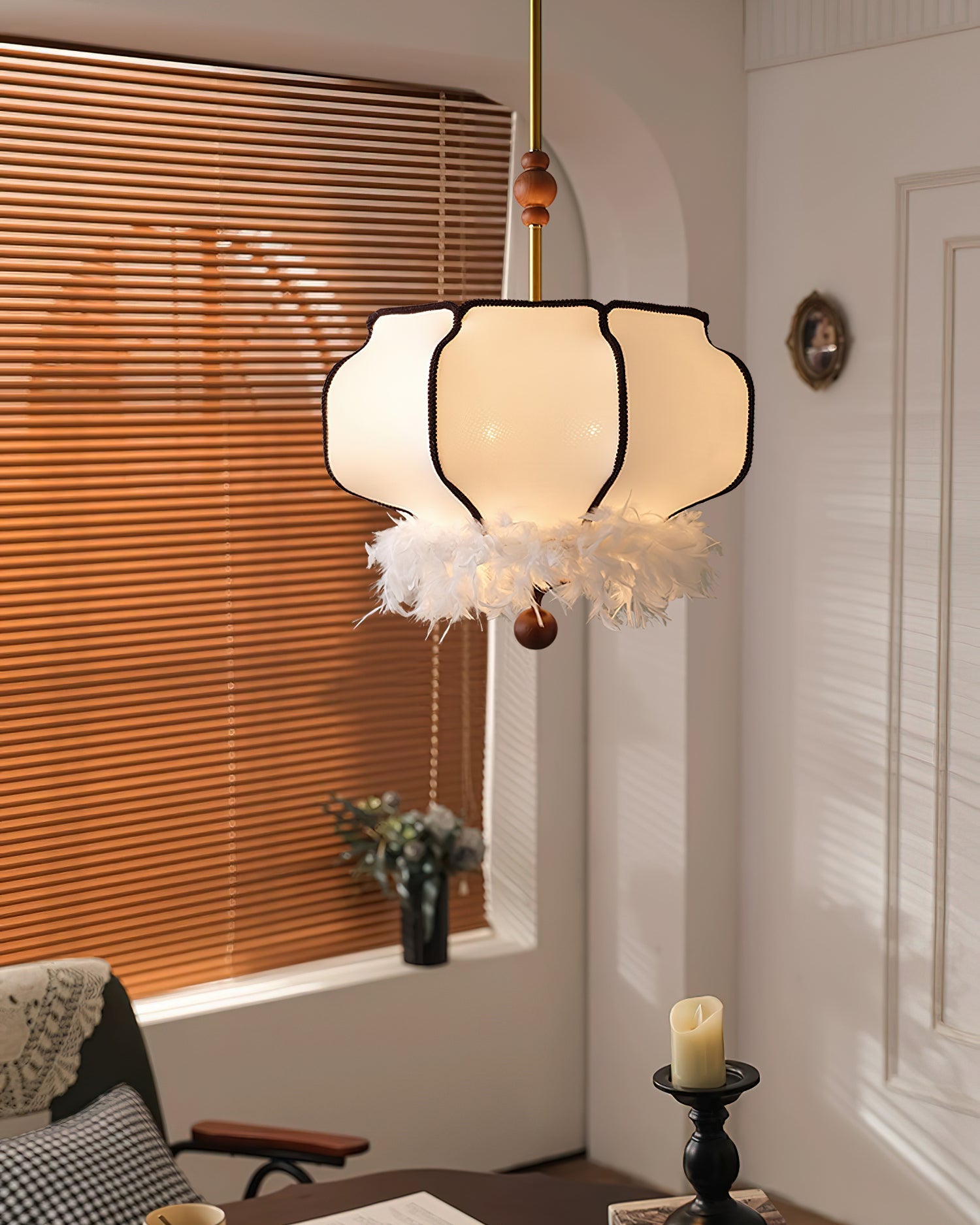 Feathered Lantern Pendant Light - Blowlighting