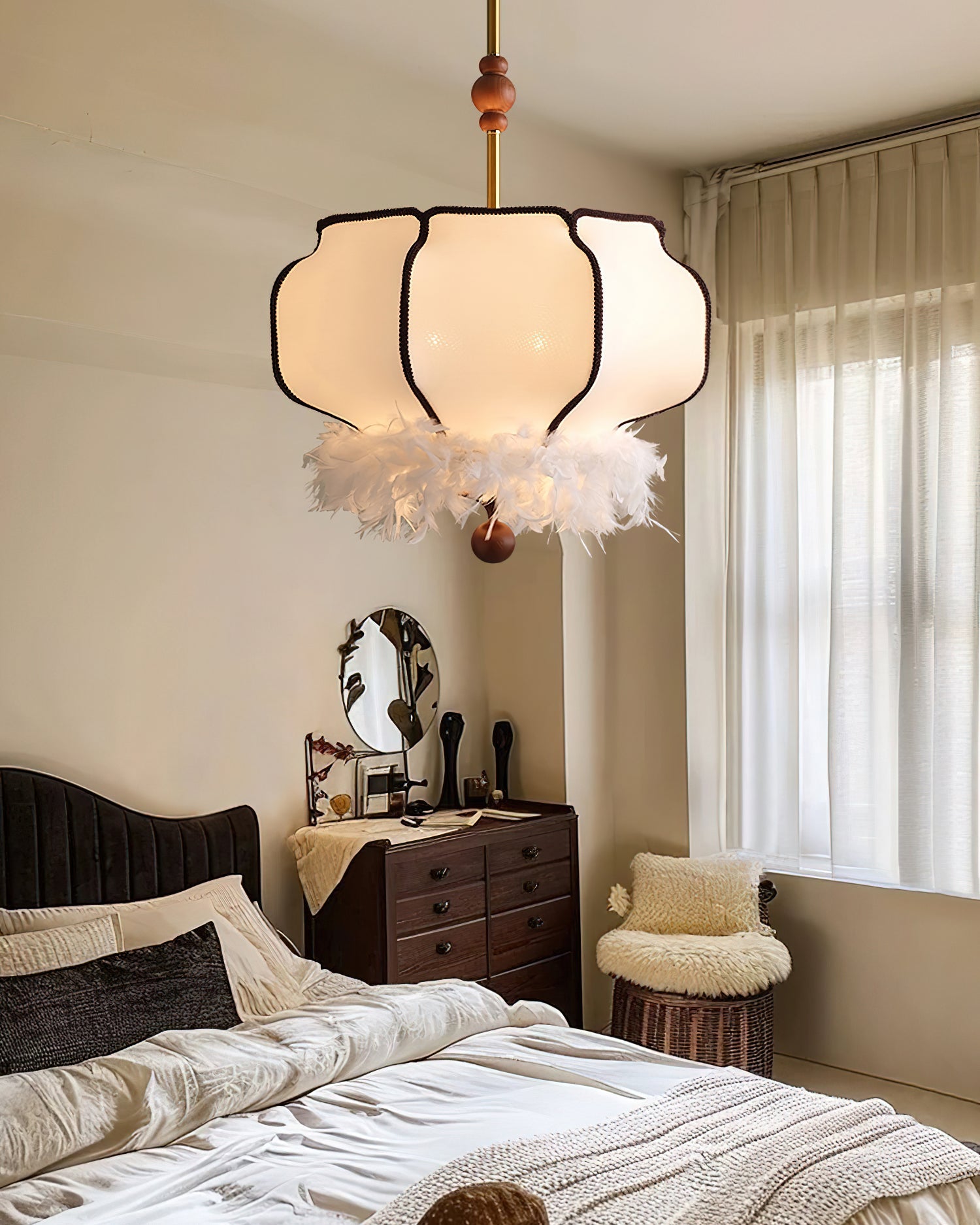 Feathered Lantern Pendant Light - Blowlighting