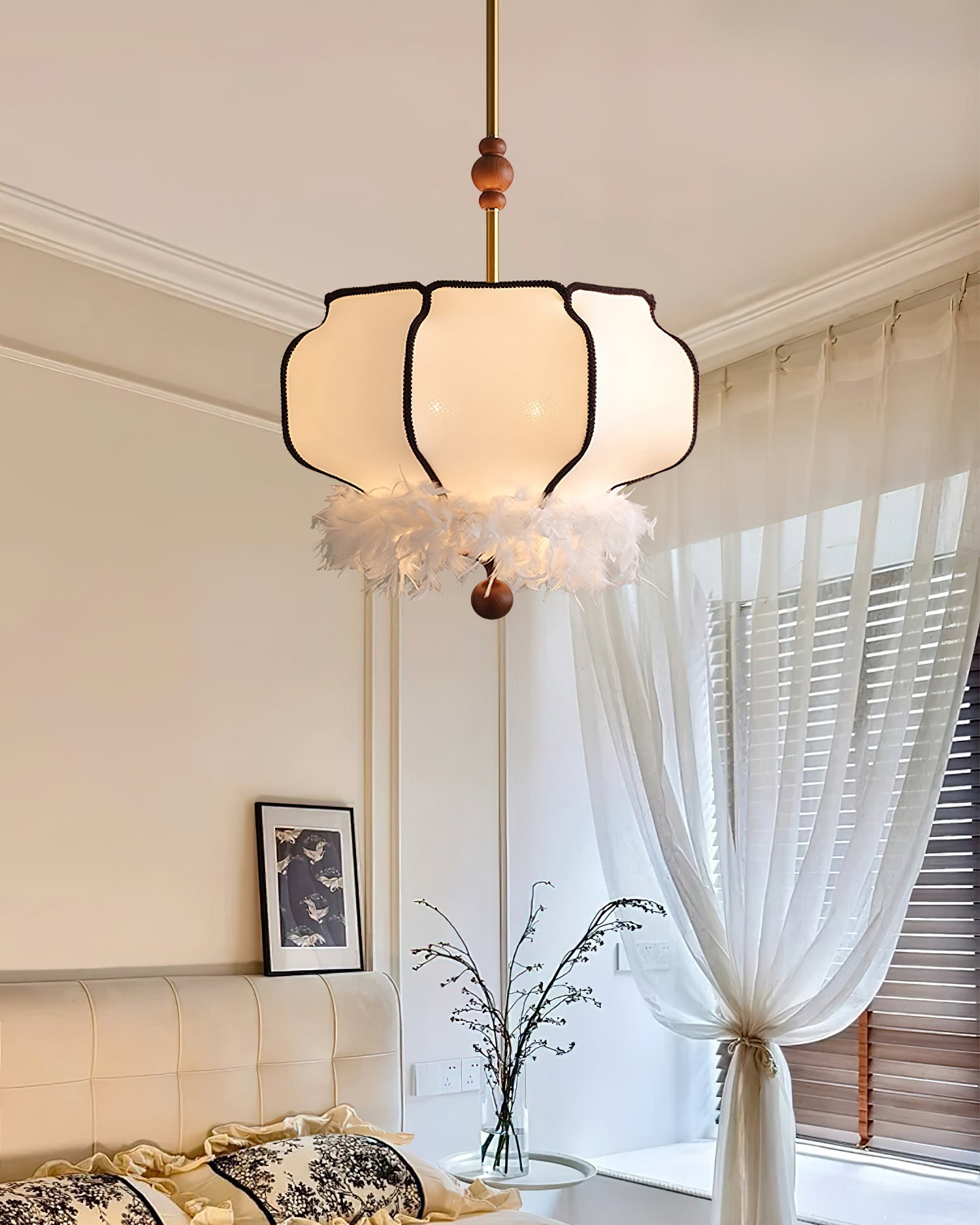 Feathered Lantern Pendant Light - Blowlighting