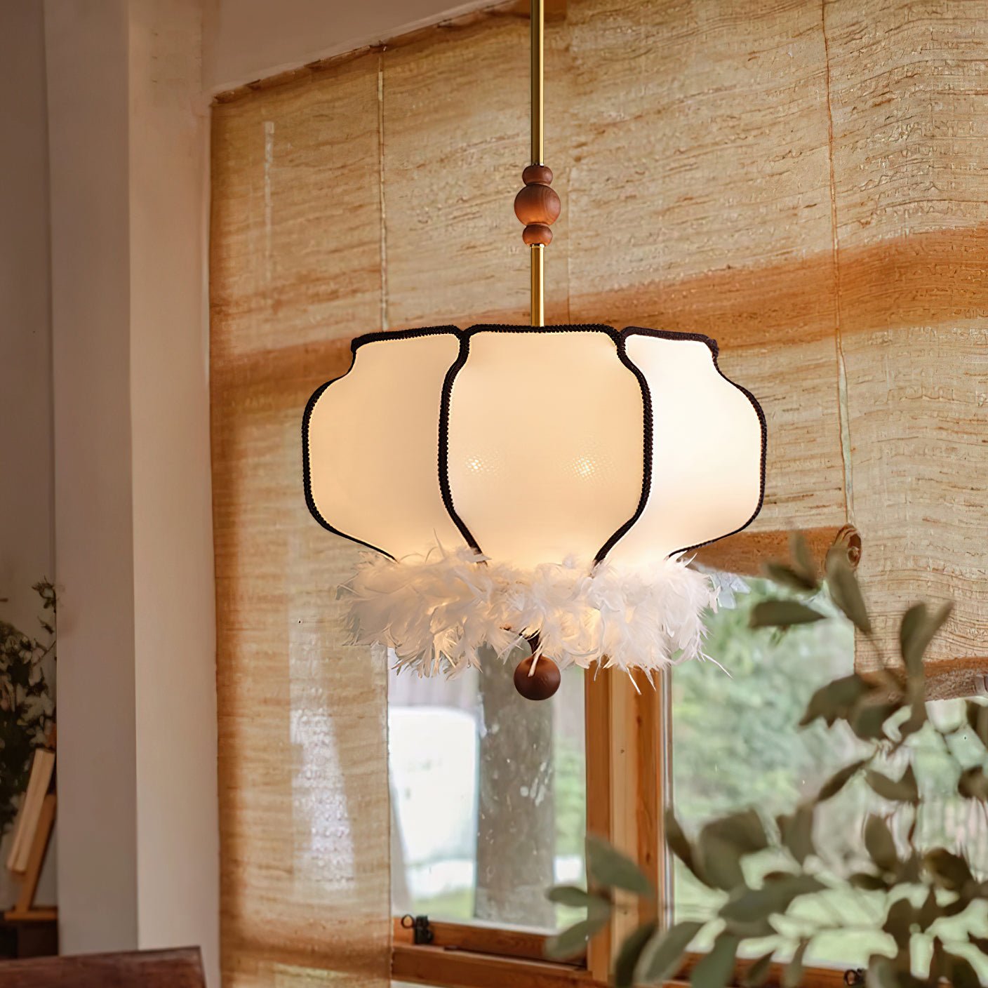 Feathered Lantern Pendant Light - Blowlighting