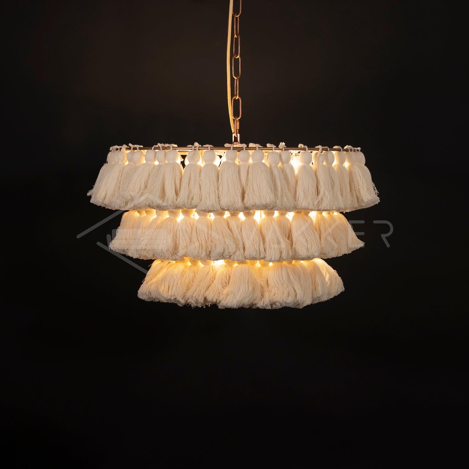Fela Tassel Chandelier - Blowlighting