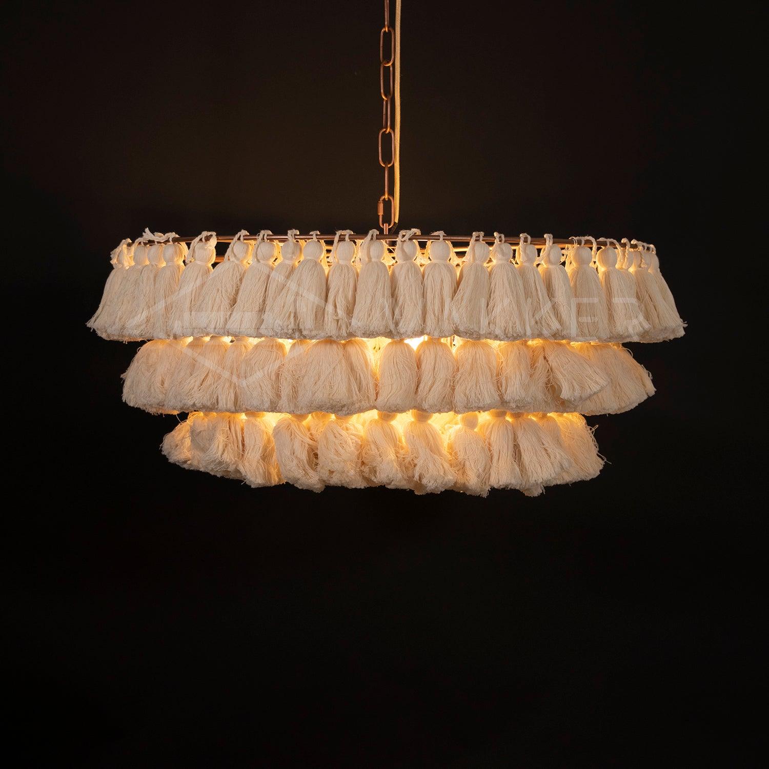 Fela Tassel Chandelier - Blowlighting