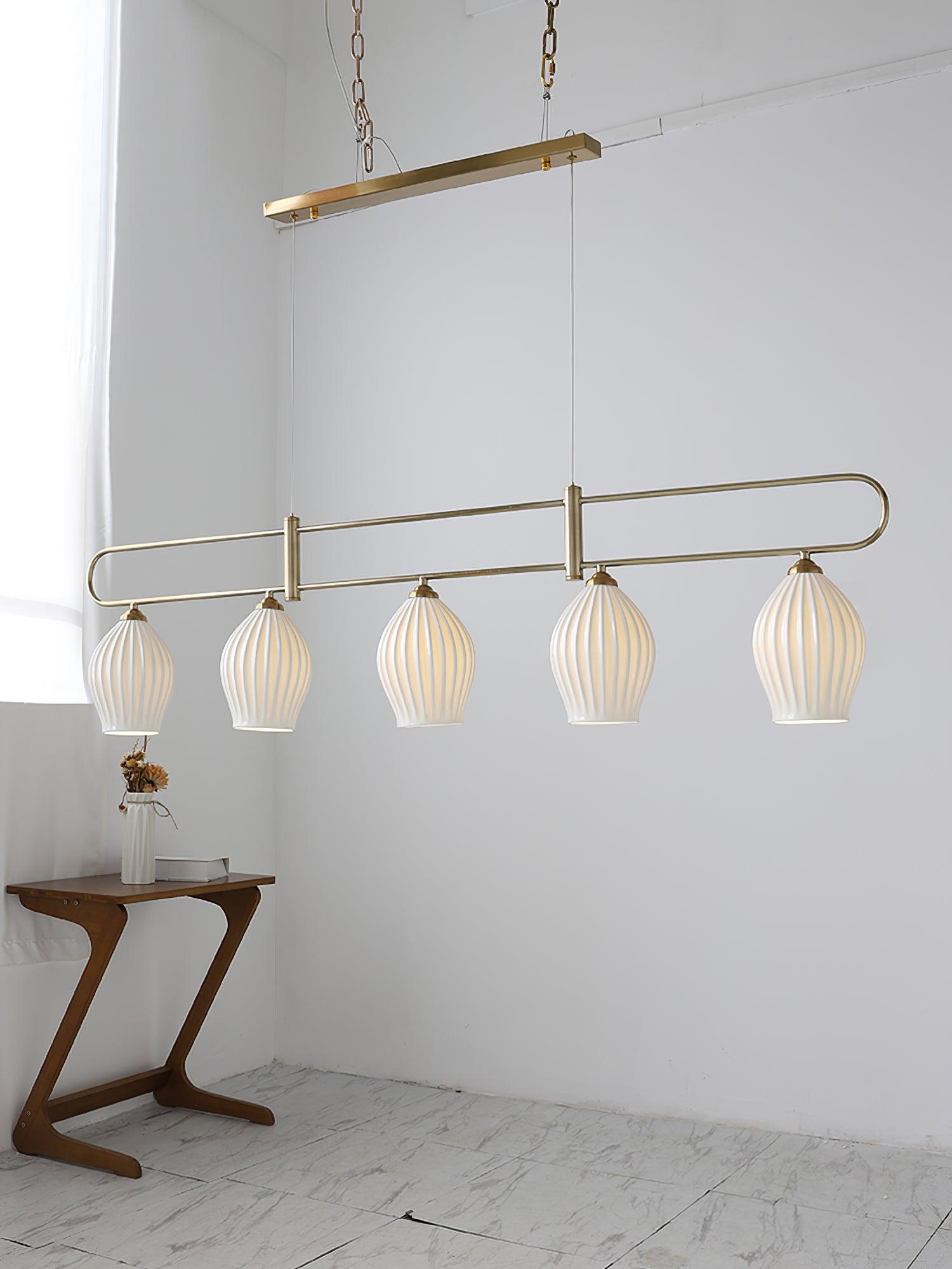 Arlirir Modern Minimalist Art Metal Ceramic Pendant Light - Blowlighting