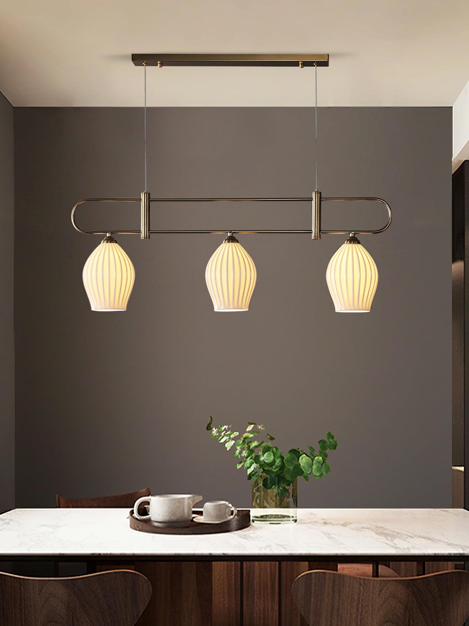 Arlirir Modern Minimalist Art Metal Ceramic Pendant Light - Blowlighting