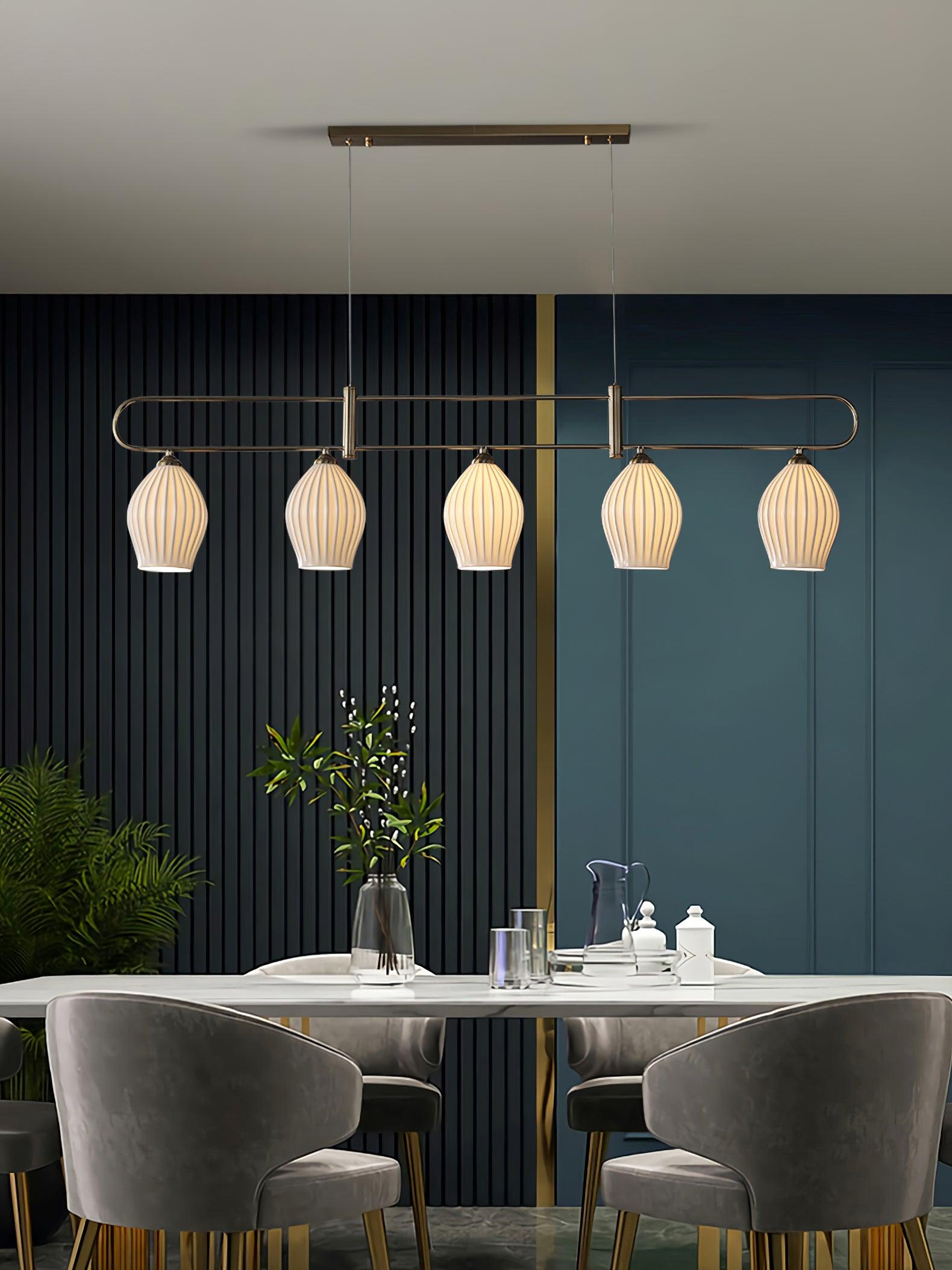 Arlirir Modern Minimalist Art Metal Ceramic Pendant Light - Blowlighting