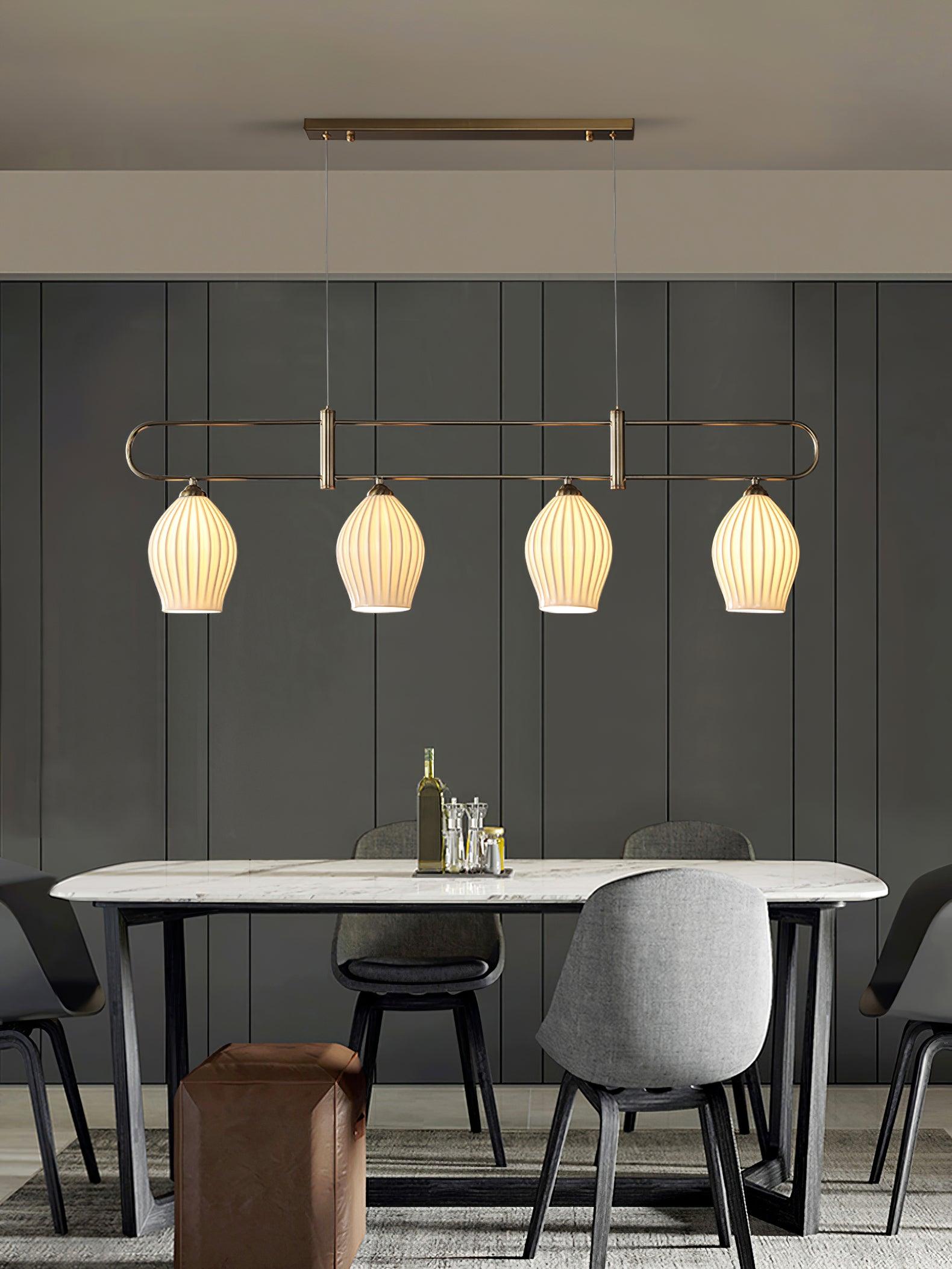 Arlirir Modern Minimalist Art Metal Ceramic Pendant Light - Blowlighting