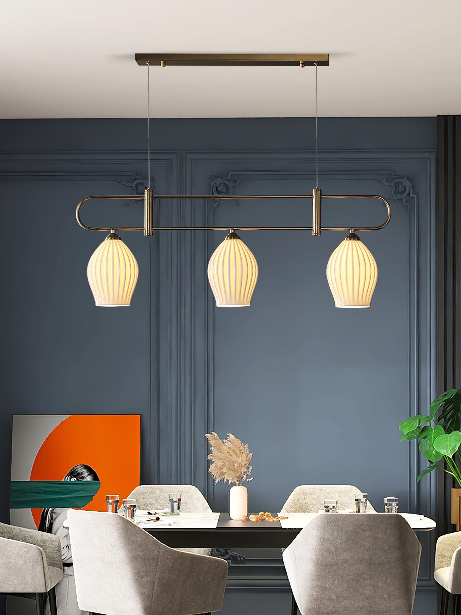Arlirir Modern Minimalist Art Metal Ceramic Pendant Light - Blowlighting