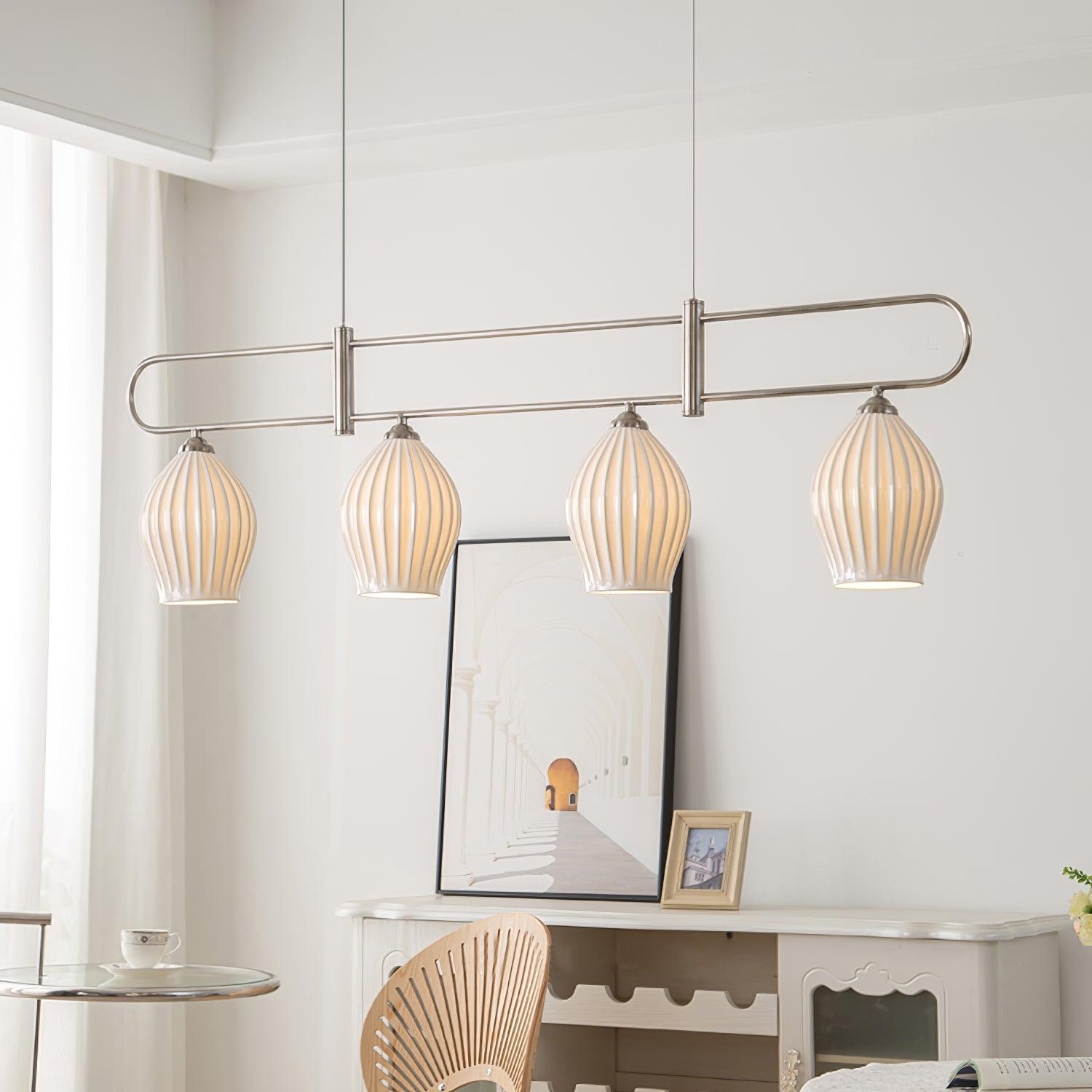 Arlirir Modern Minimalist Art Metal Ceramic Pendant Light - Blowlighting