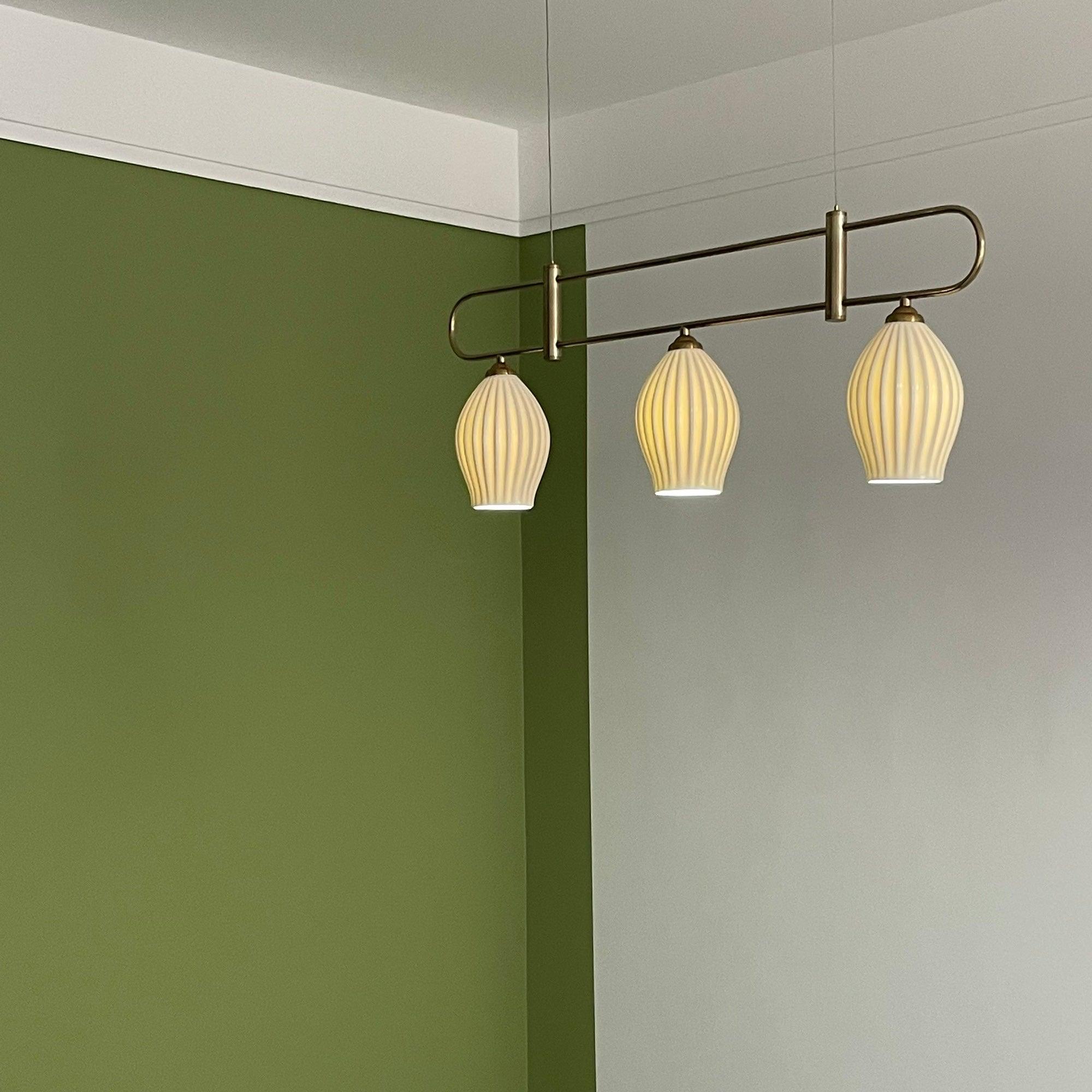Arlirir Modern Minimalist Art Metal Ceramic Pendant Light - Blowlighting