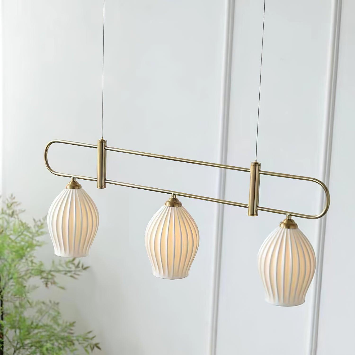 Arlirir Modern Minimalist Art Metal Ceramic Pendant Light - Blowlighting