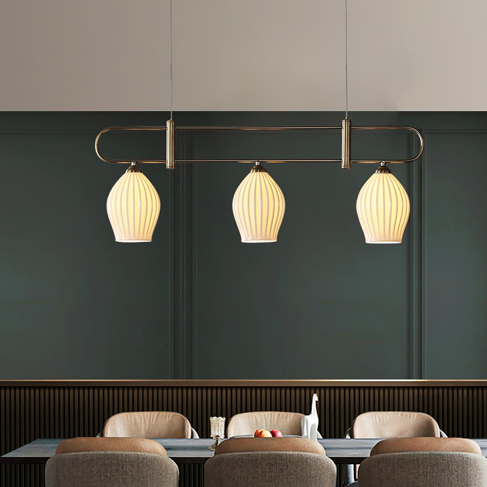 Arlirir Modern Minimalist Art Metal Ceramic Pendant Light - Blowlighting