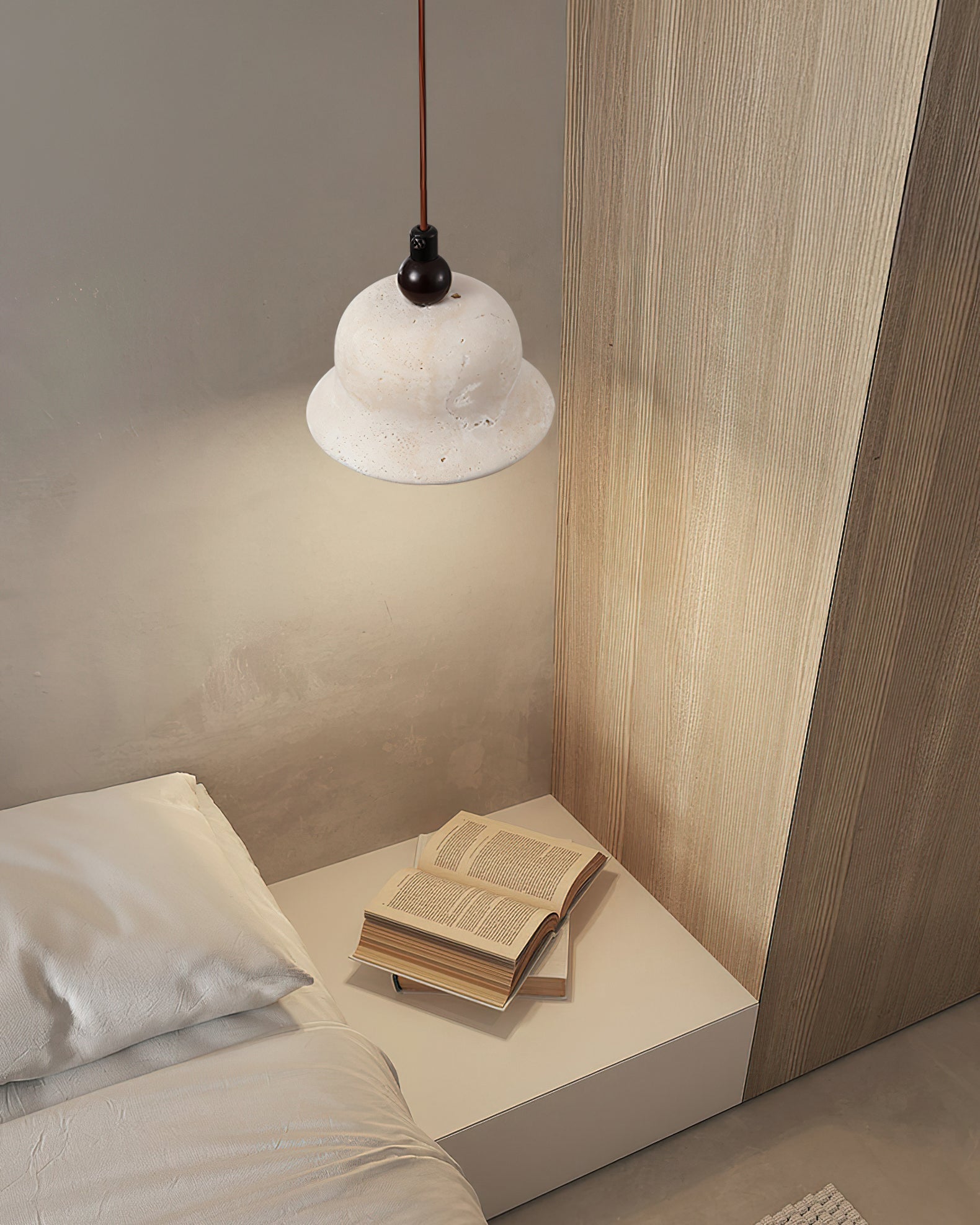 Fiorky Modern Travertine Pendant Light