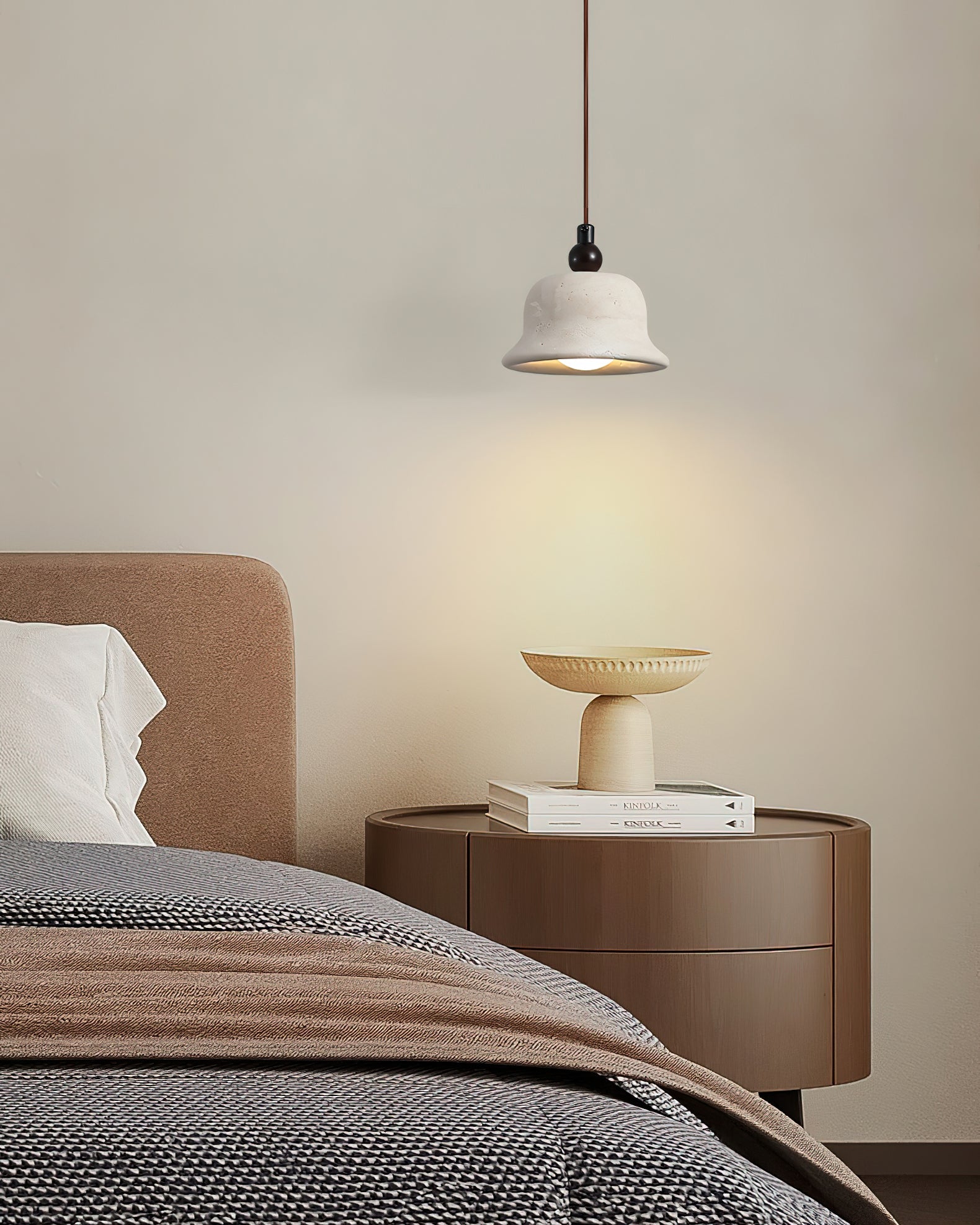 Fiorky Modern Travertine Pendant Light