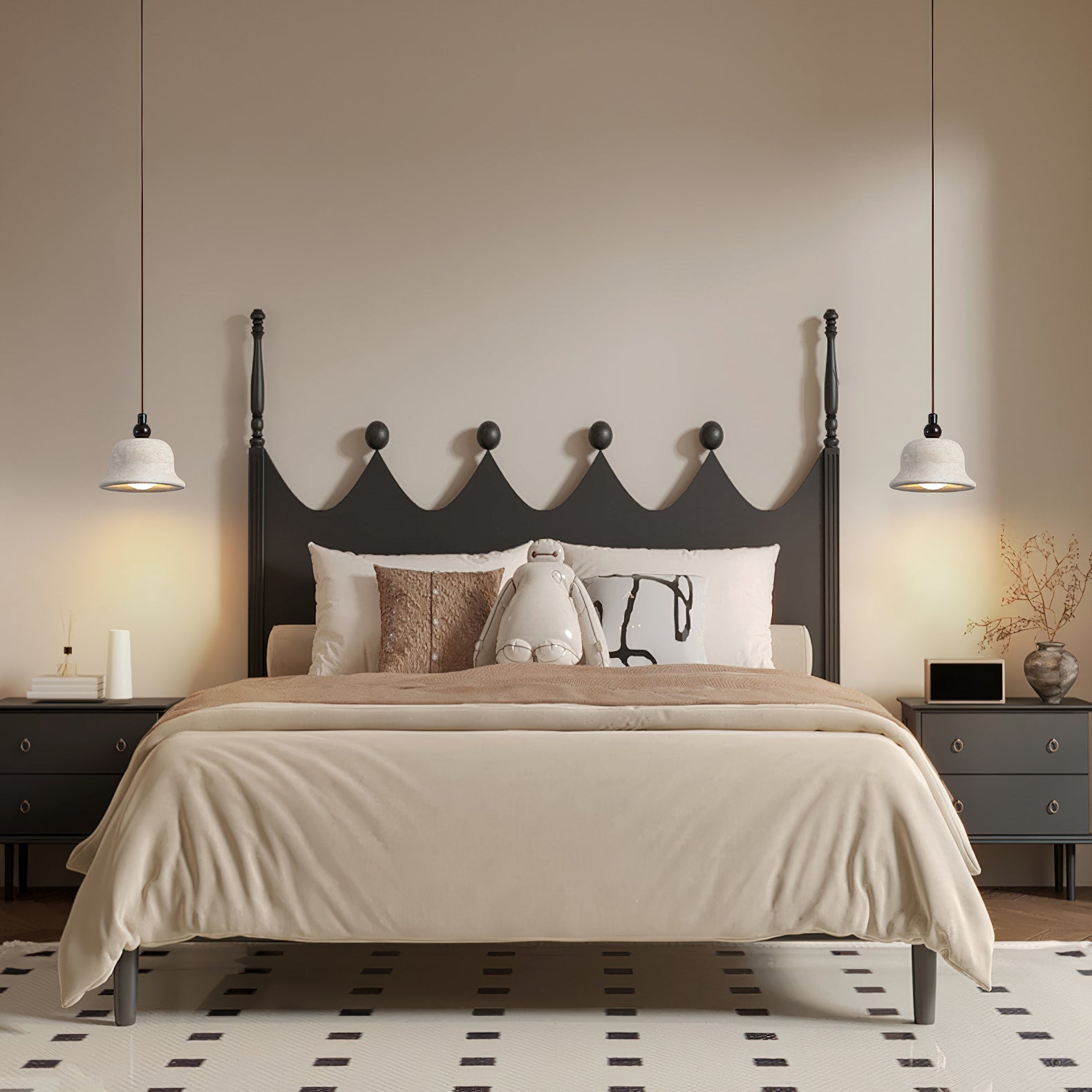 Fiorky Modern Travertine Pendant Light