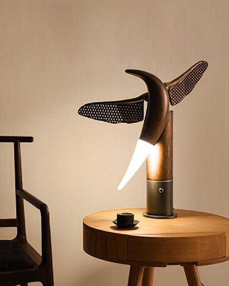 Joanne Contemporary Wood Table Lamp - Blowlighting