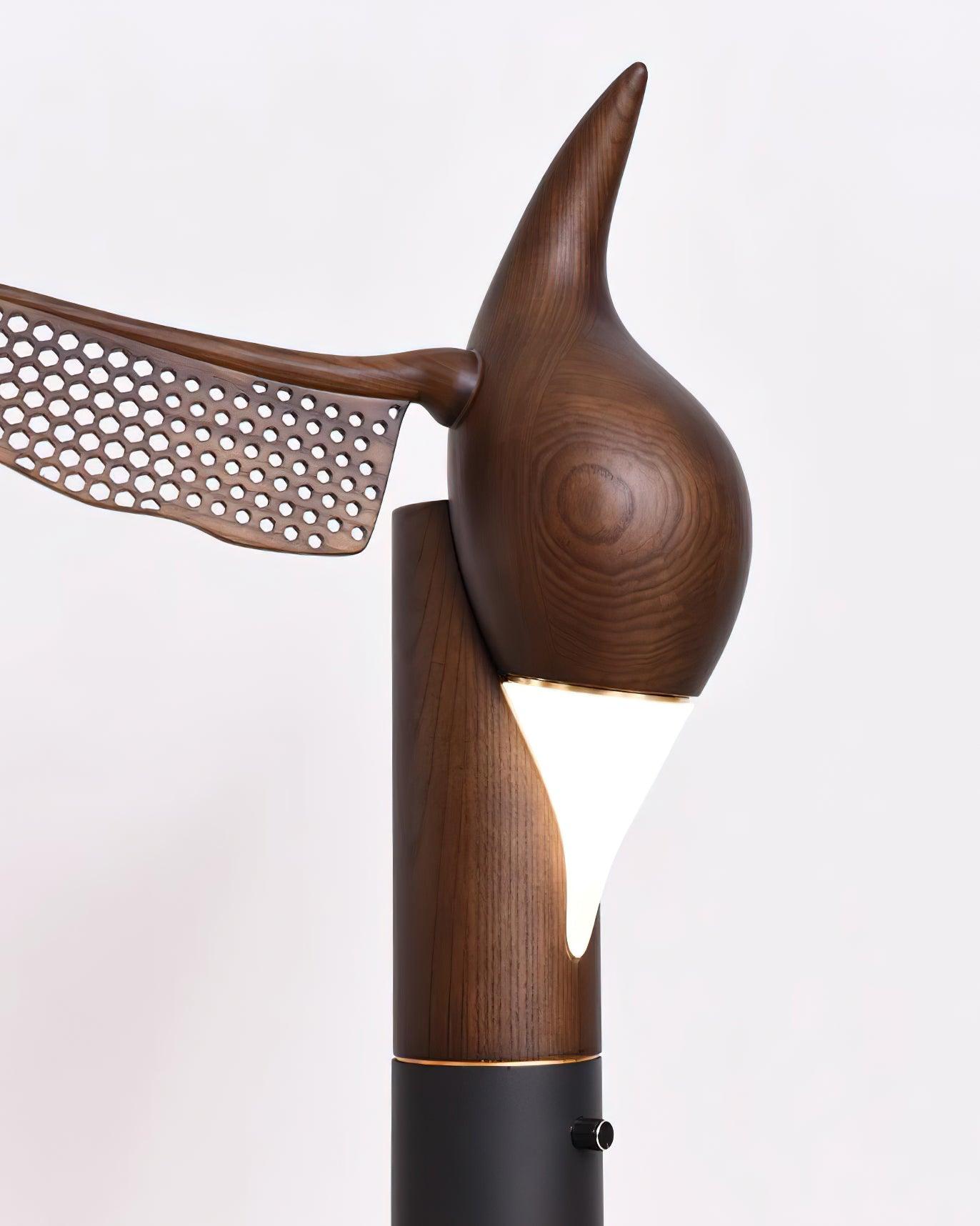 Joanne Contemporary Wood Table Lamp - Blowlighting