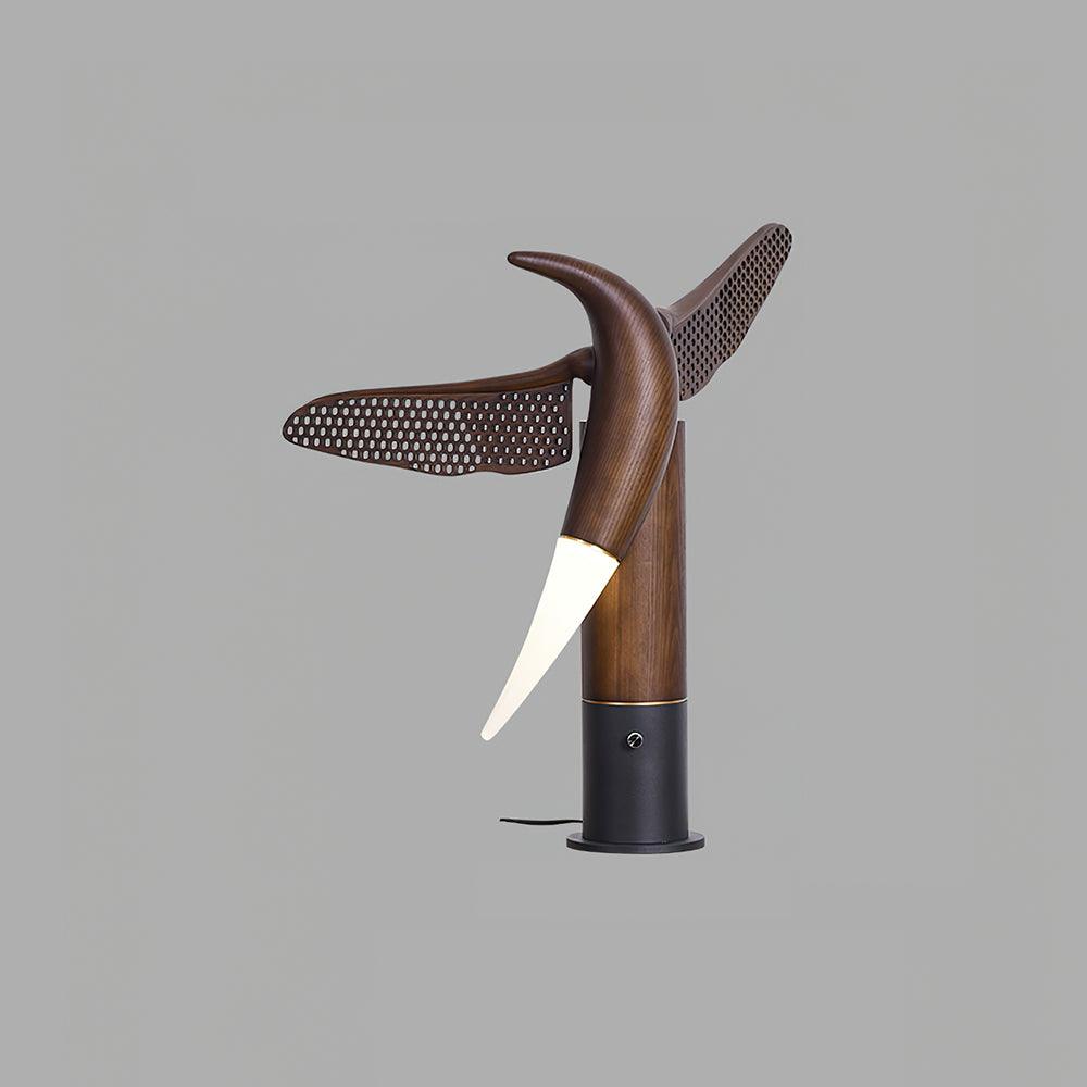 Joanne Contemporary Wood Table Lamp - Blowlighting