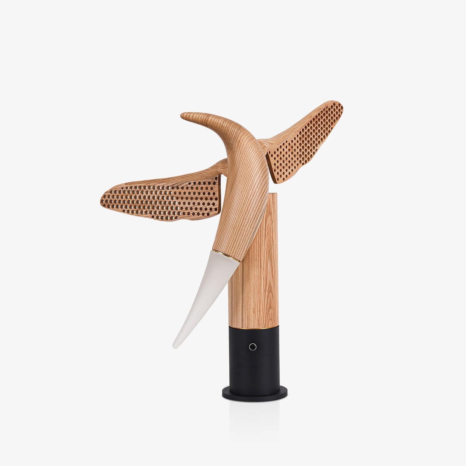 Joanne Contemporary Wood Table Lamp - Blowlighting