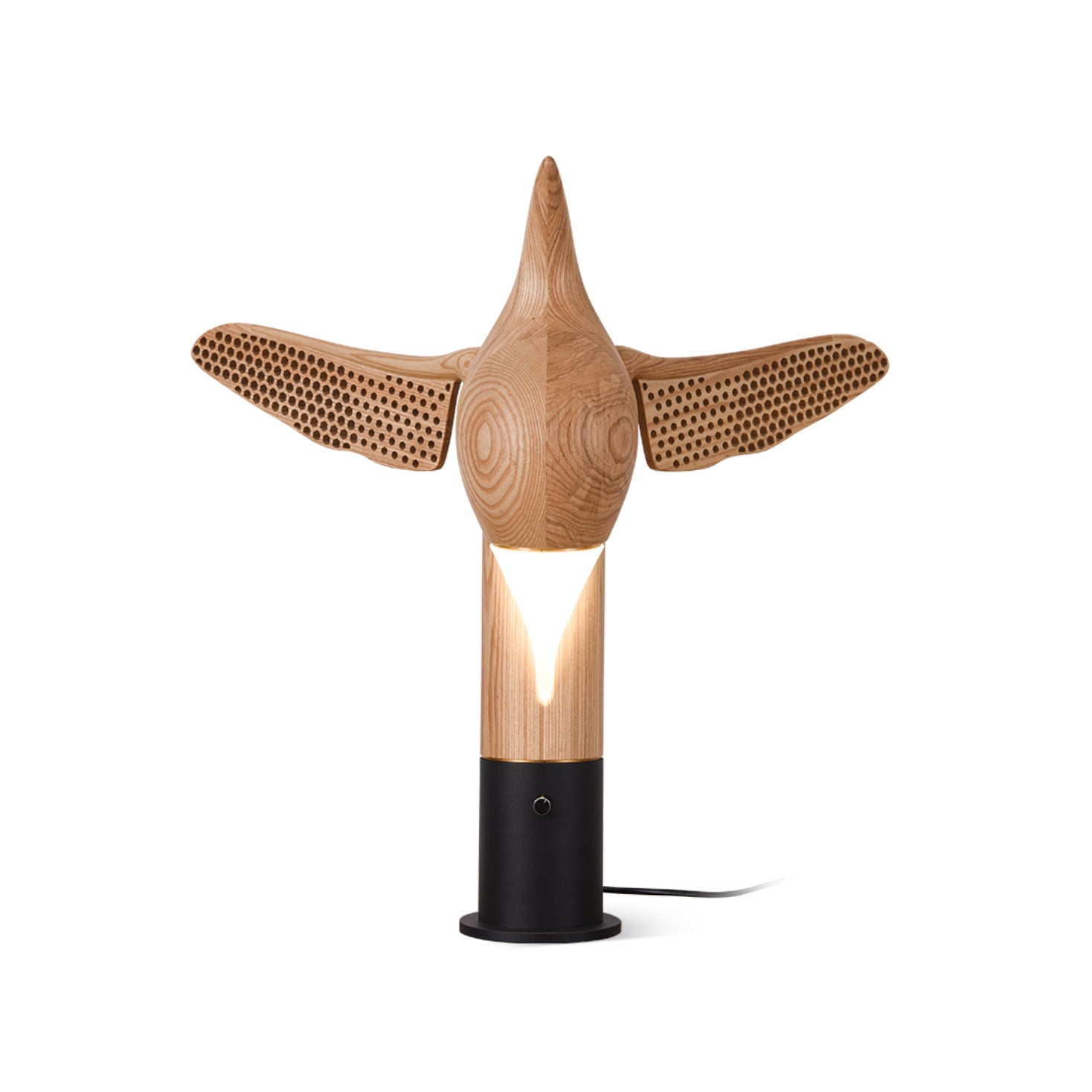 Joanne Contemporary Wood Table Lamp - Blowlighting
