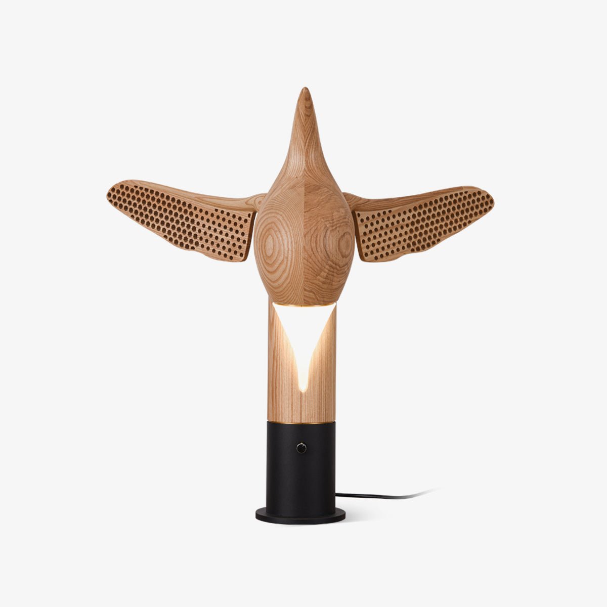 Joanne Contemporary Wood Table Lamp - Blowlighting