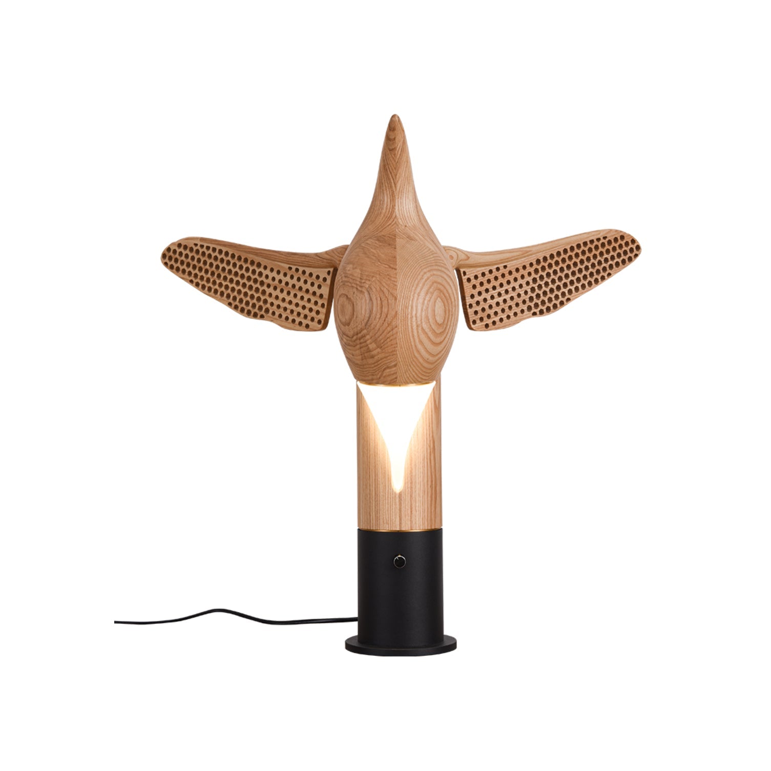 Joanne Contemporary Wood Table Lamp - Blowlighting