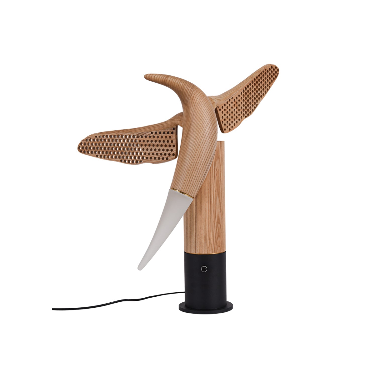 Joanne Contemporary Wood Table Lamp - Blowlighting