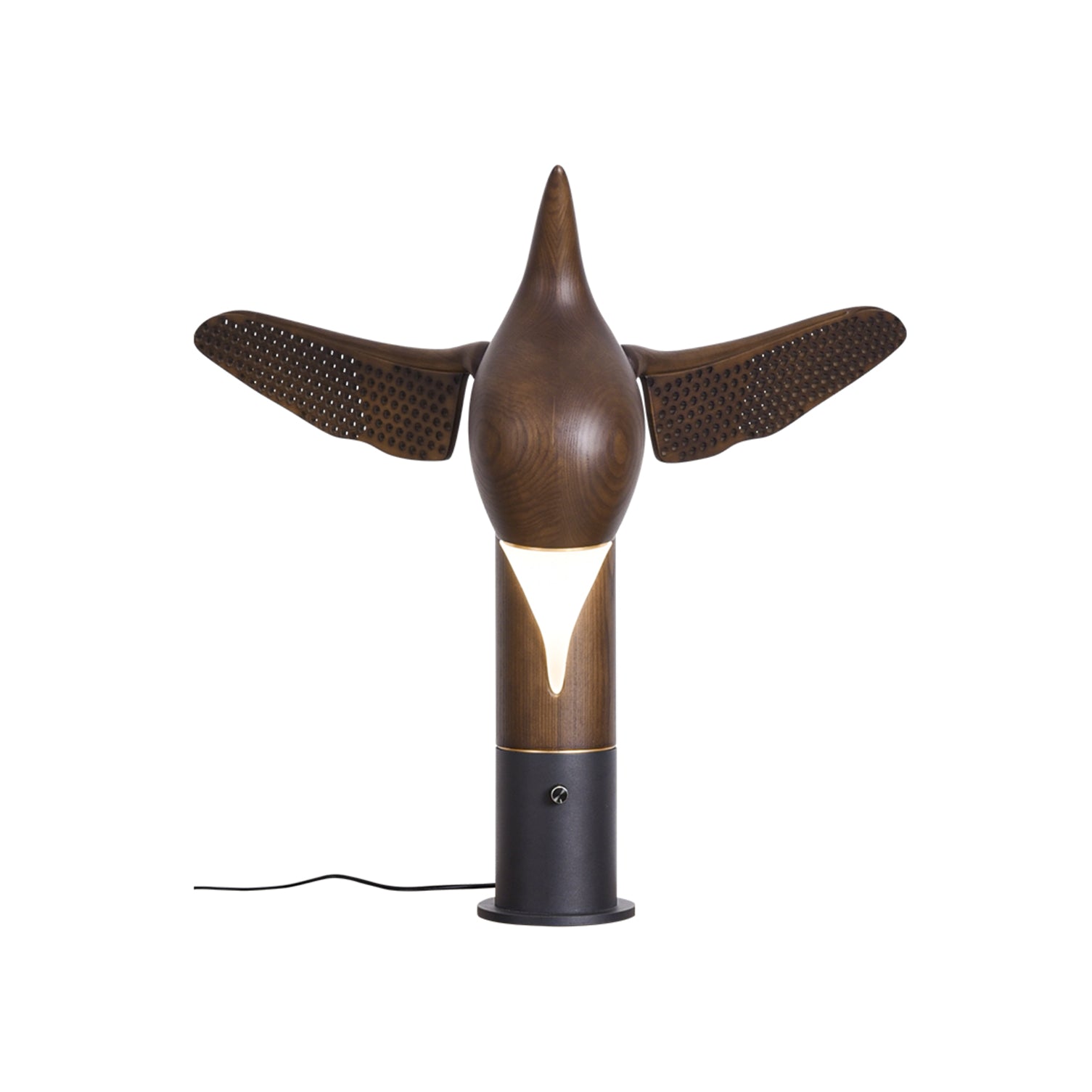 Joanne Contemporary Wood Table Lamp - Blowlighting