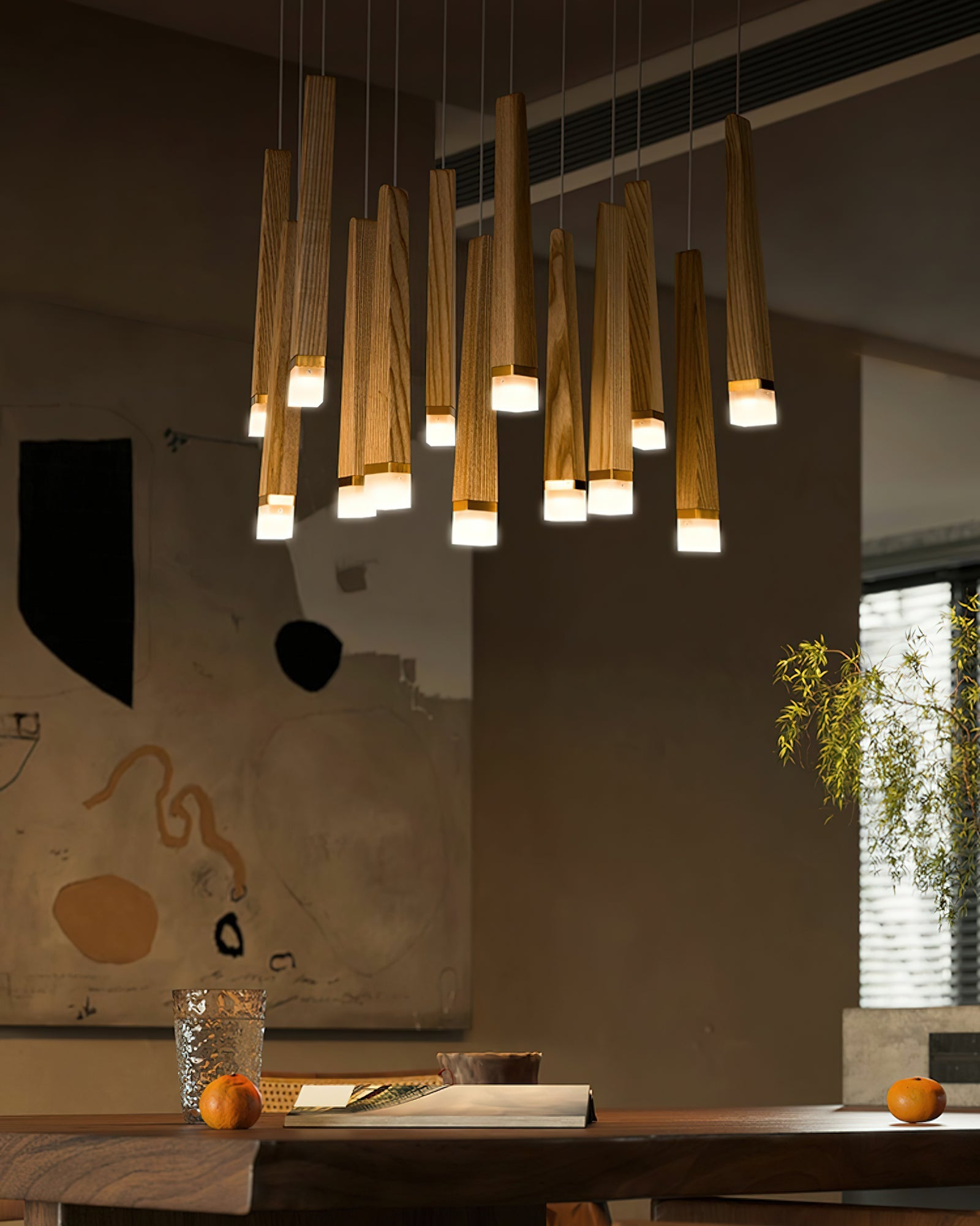 Armarila Firewood Stick Wood Chandelier - Blowlighting