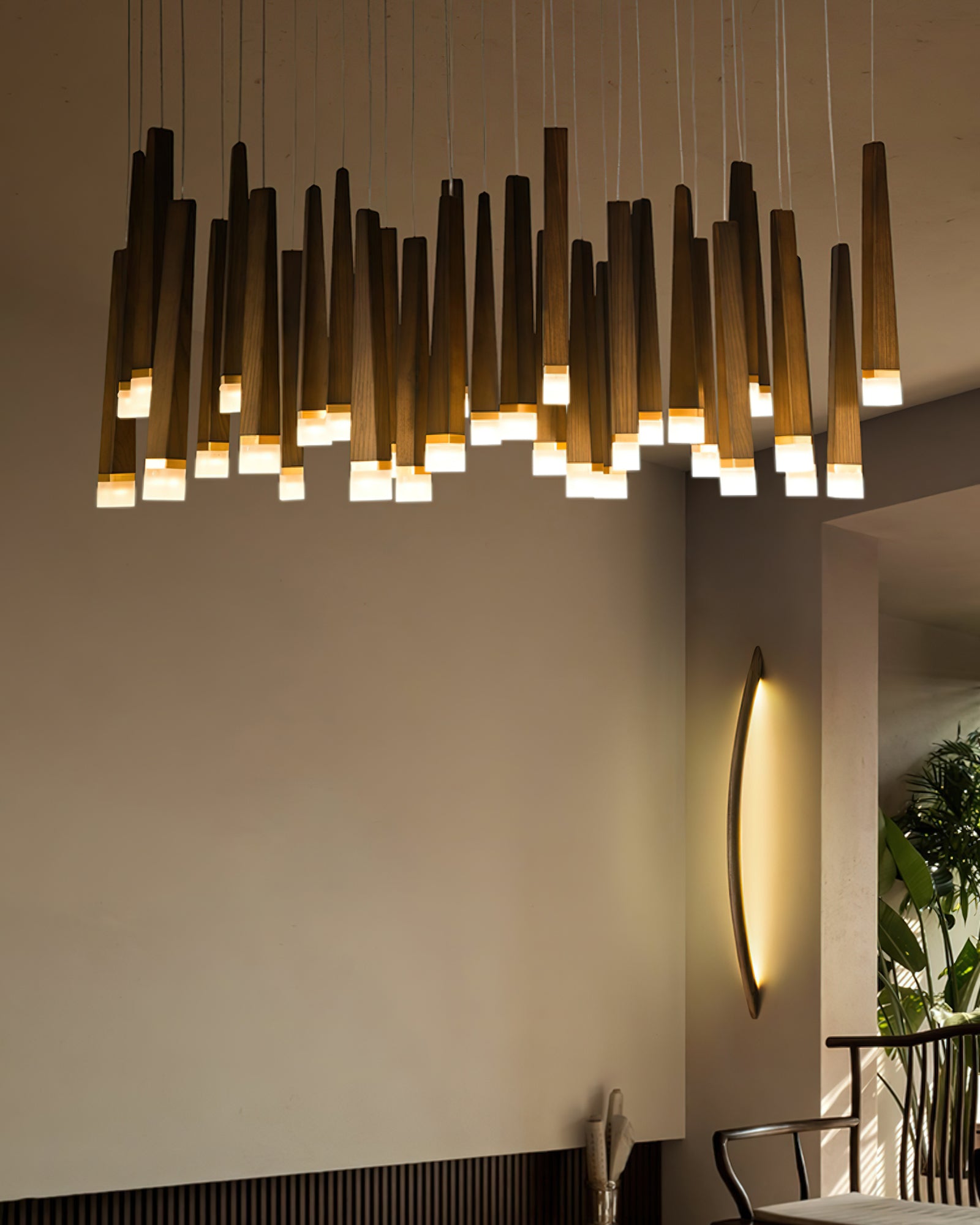 Armarila Firewood Stick Wood Chandelier - Blowlighting