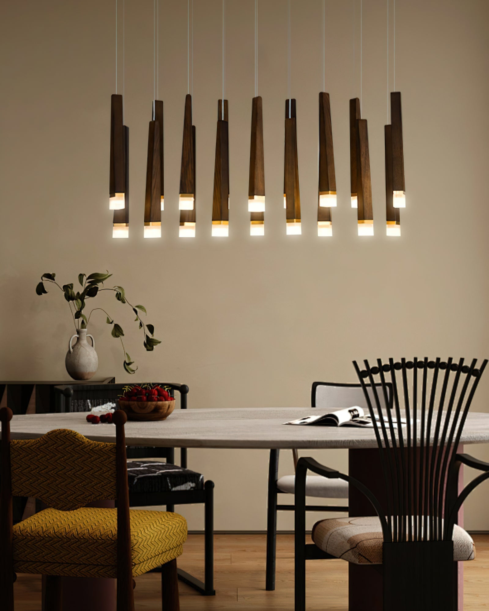 Armarila Firewood Stick Wood Chandelier - Blowlighting