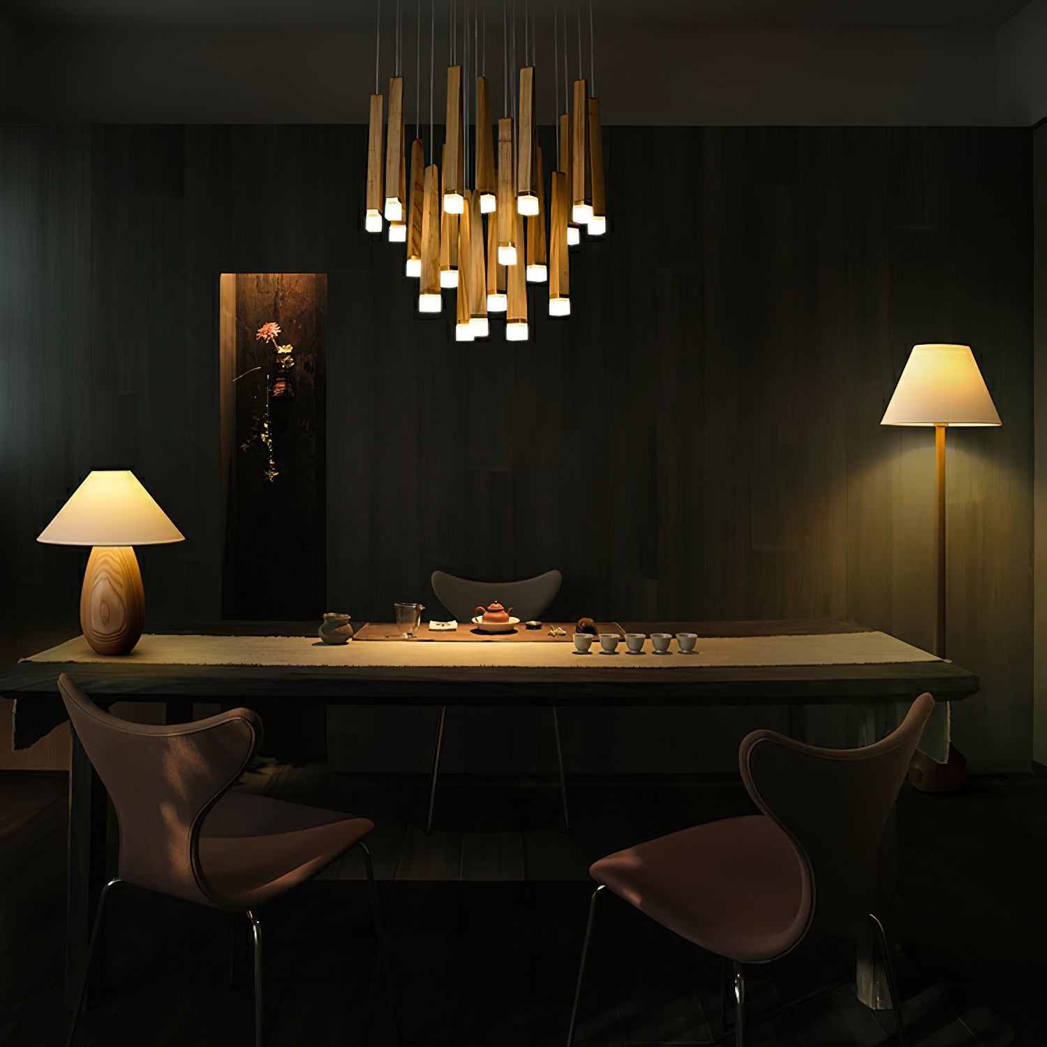 Armarila Firewood Stick Wood Chandelier - Blowlighting