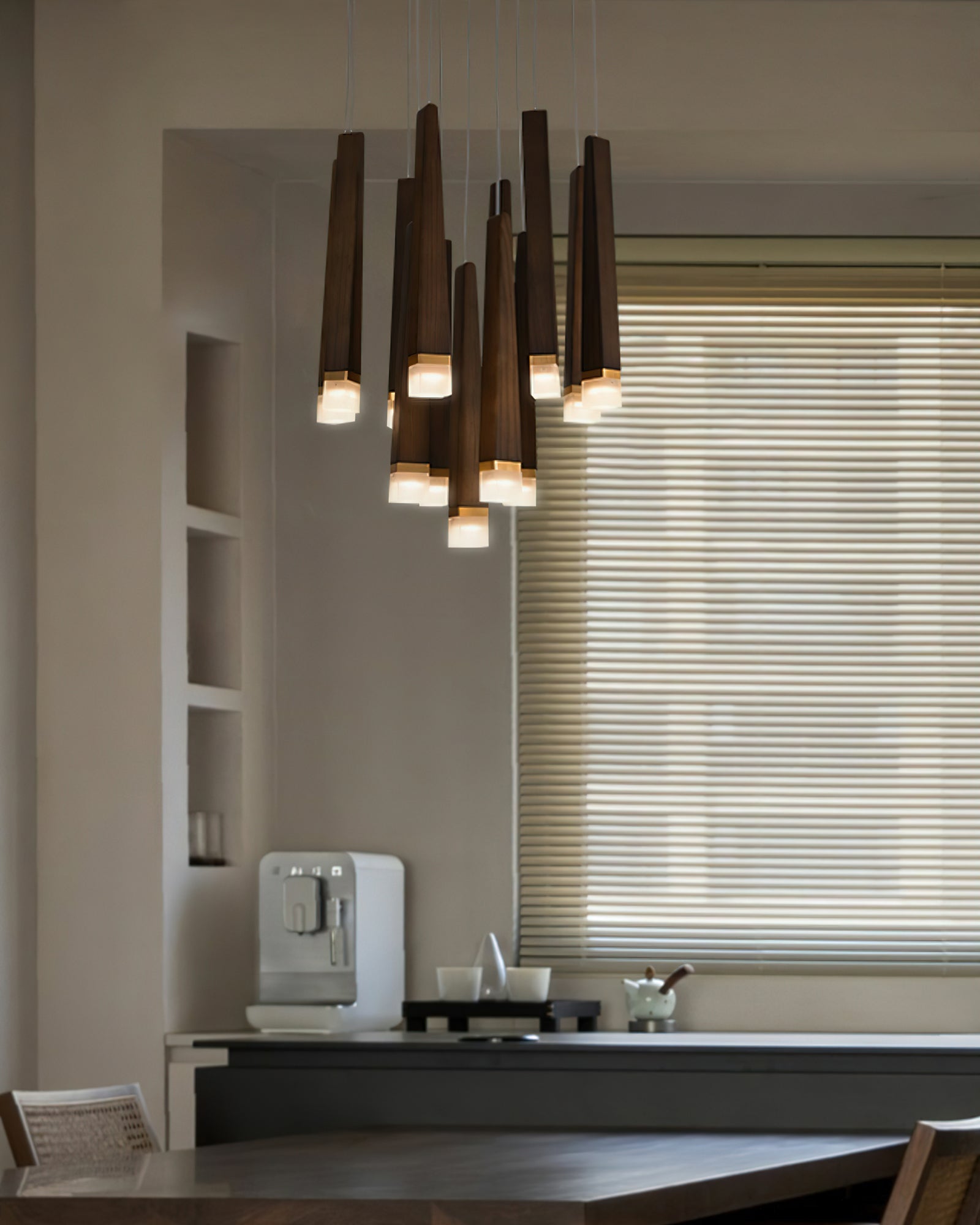 Armarila Firewood Stick Wood Chandelier - Blowlighting