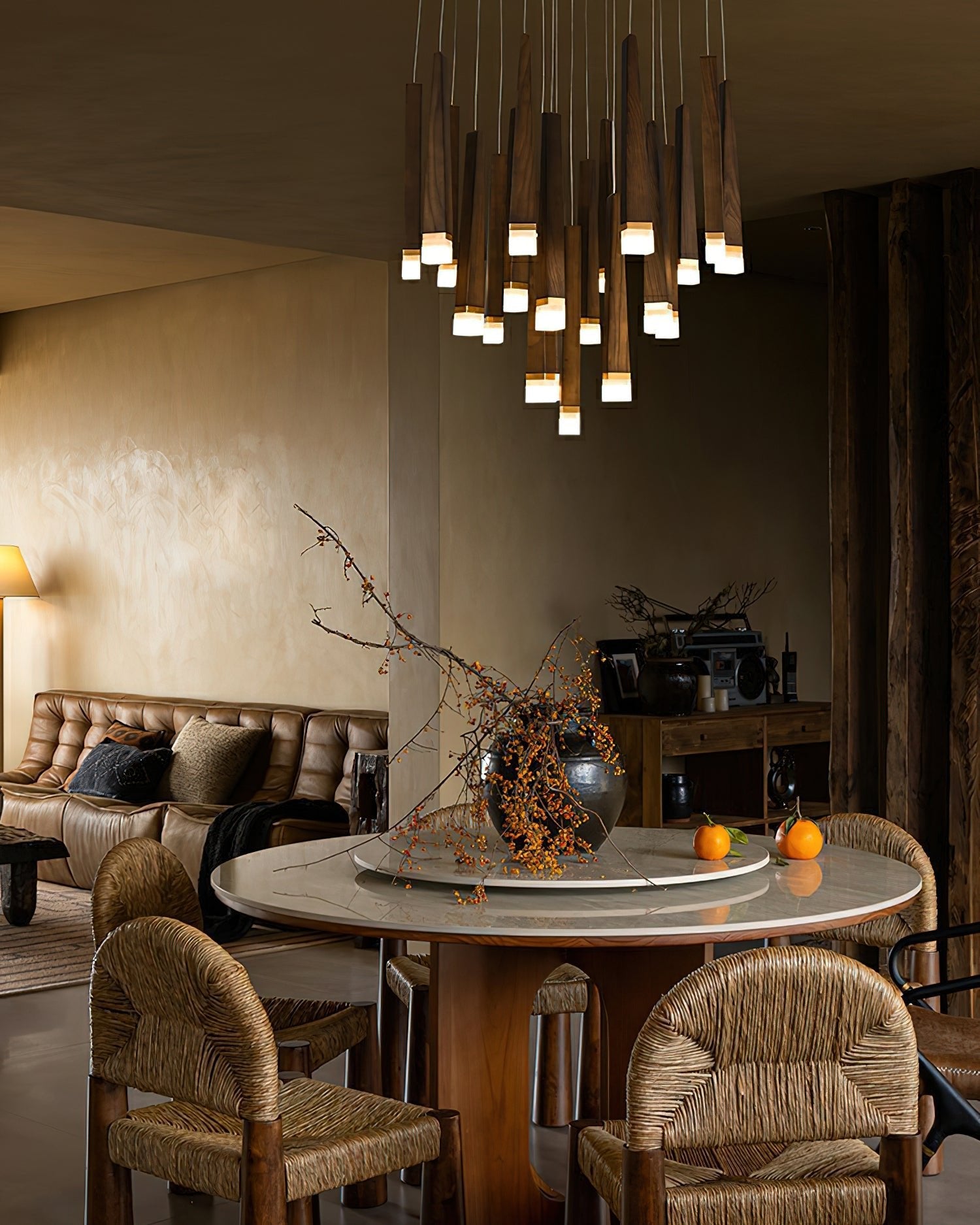 Armarila Firewood Stick Wood Chandelier - Blowlighting