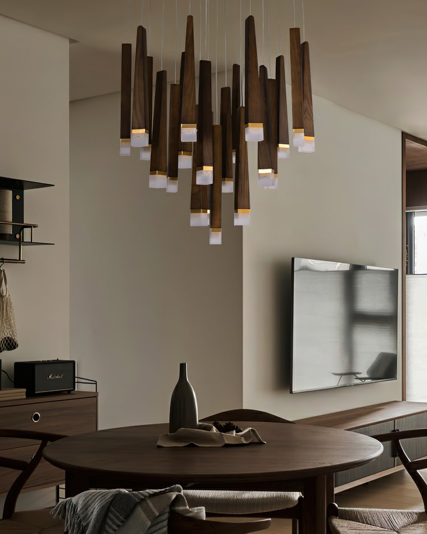 Armarila Firewood Stick Wood Chandelier - Blowlighting