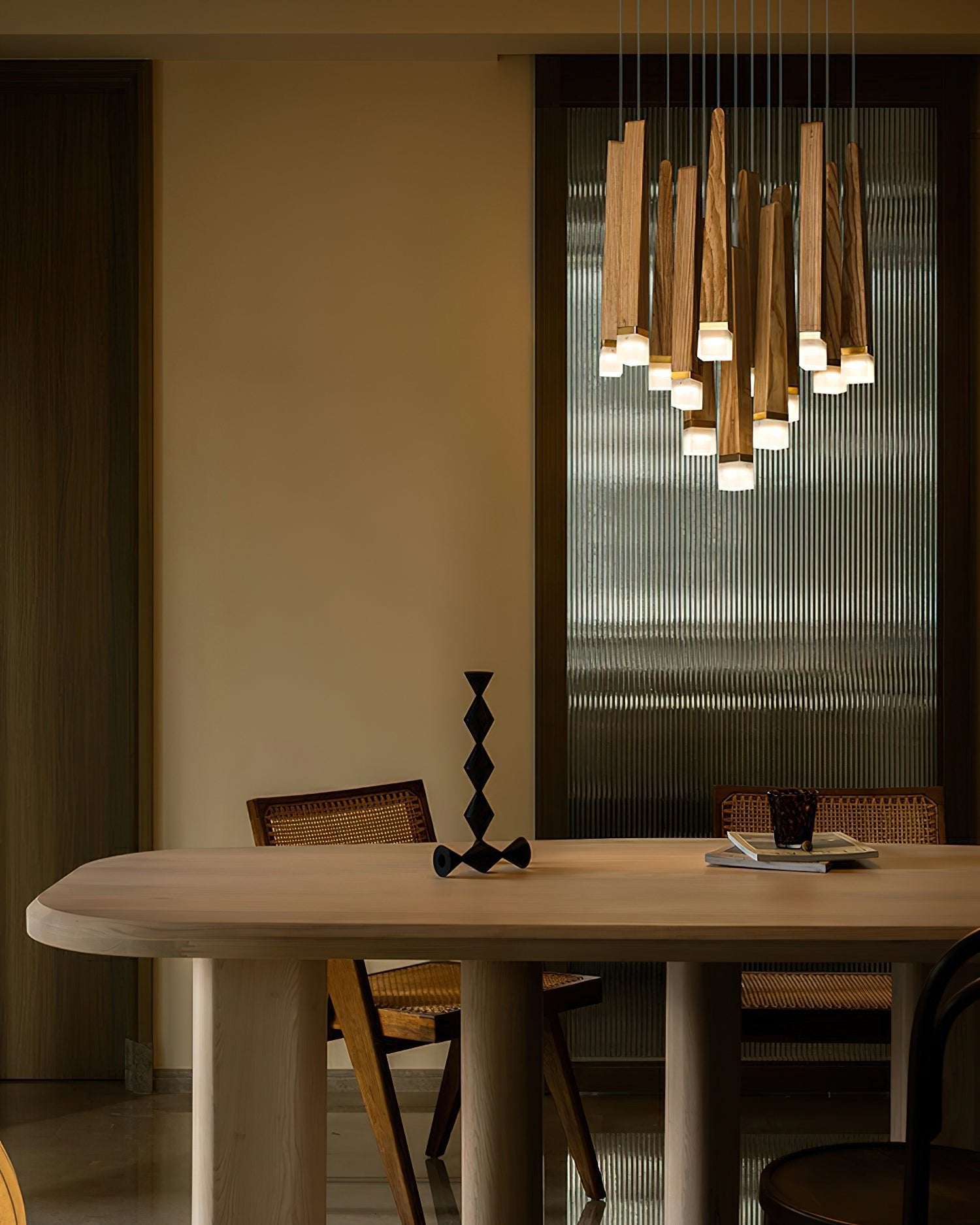 Armarila Firewood Stick Wood Chandelier - Blowlighting