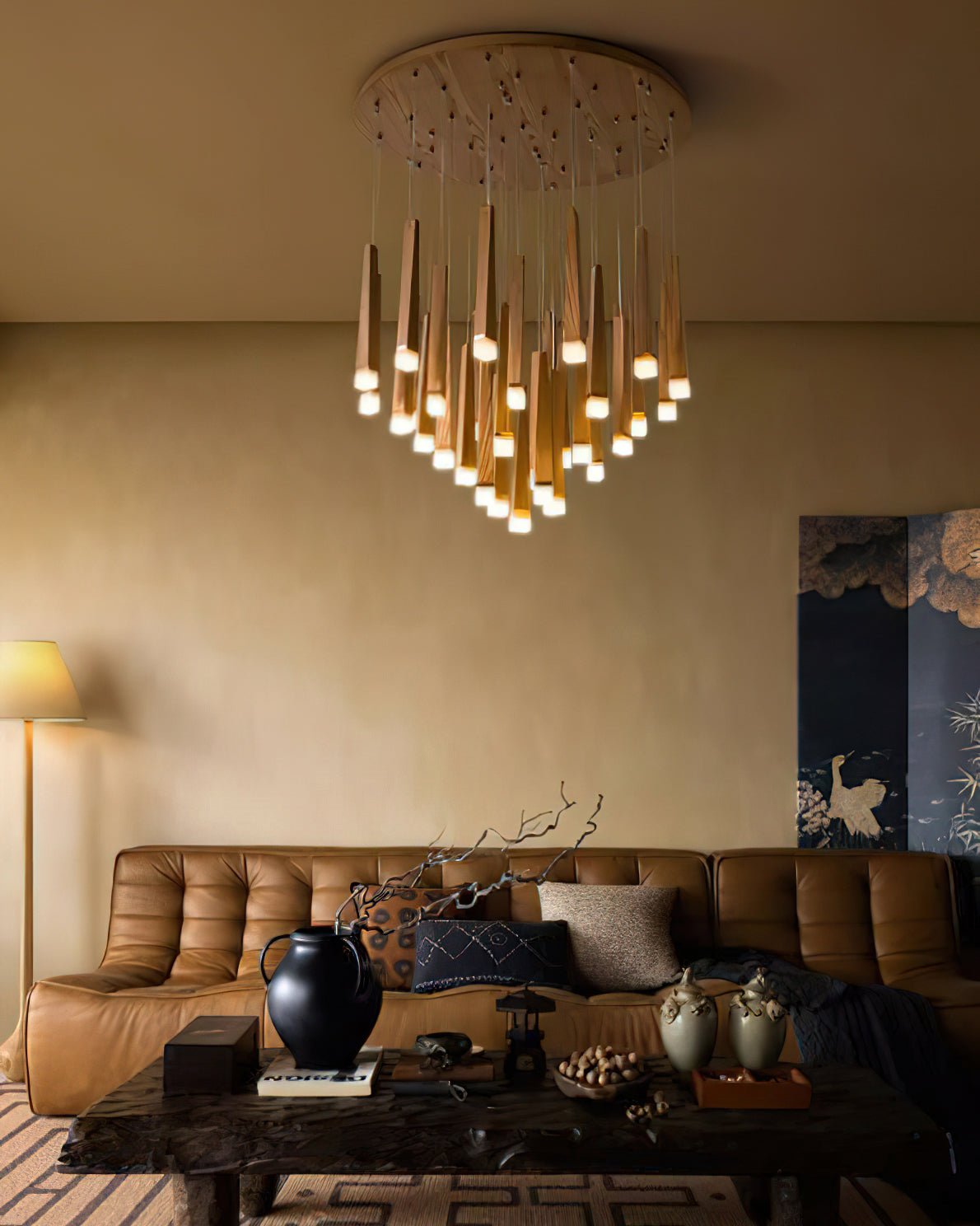 Armarila Firewood Stick Wood Chandelier - Blowlighting