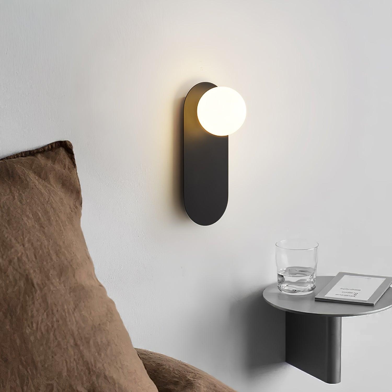 Flat Base Globe Sconce - Blowlighting