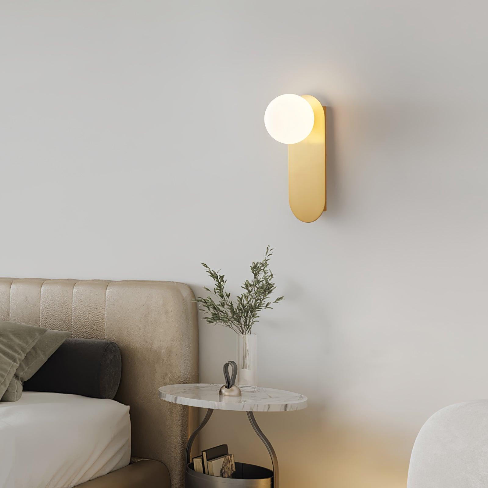Flat Base Globe Sconce - Blowlighting
